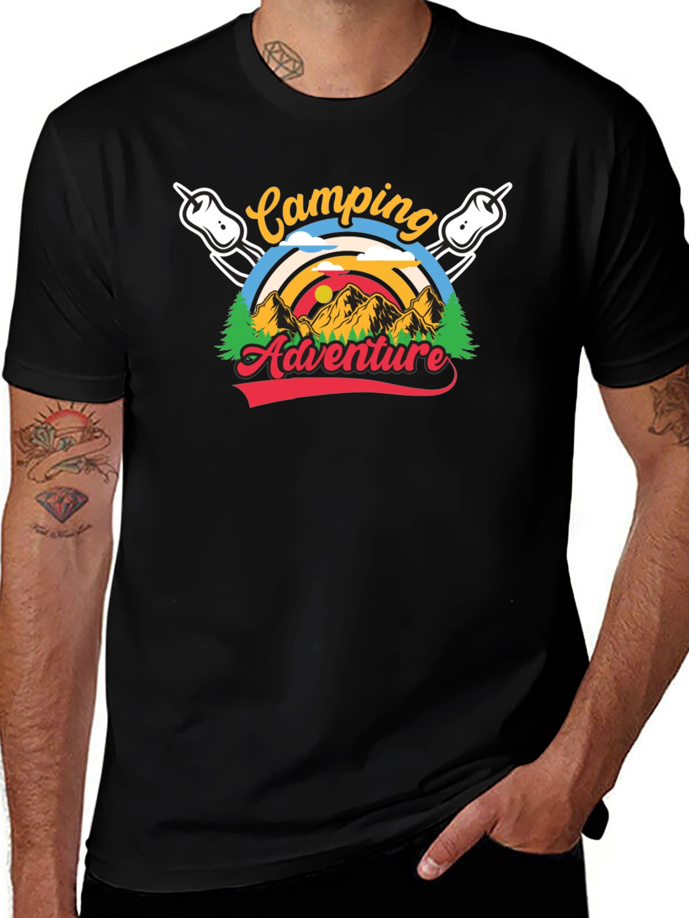 Camping Adventure Graphic T-Shirt