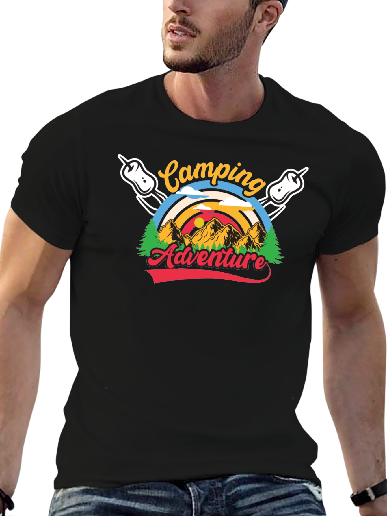 Camping Adventure Graphic T-Shirt