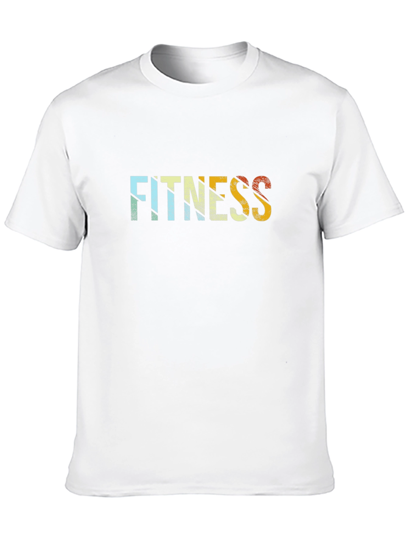 Retro Fitness Graphic Tee - Black Cotton Blend
