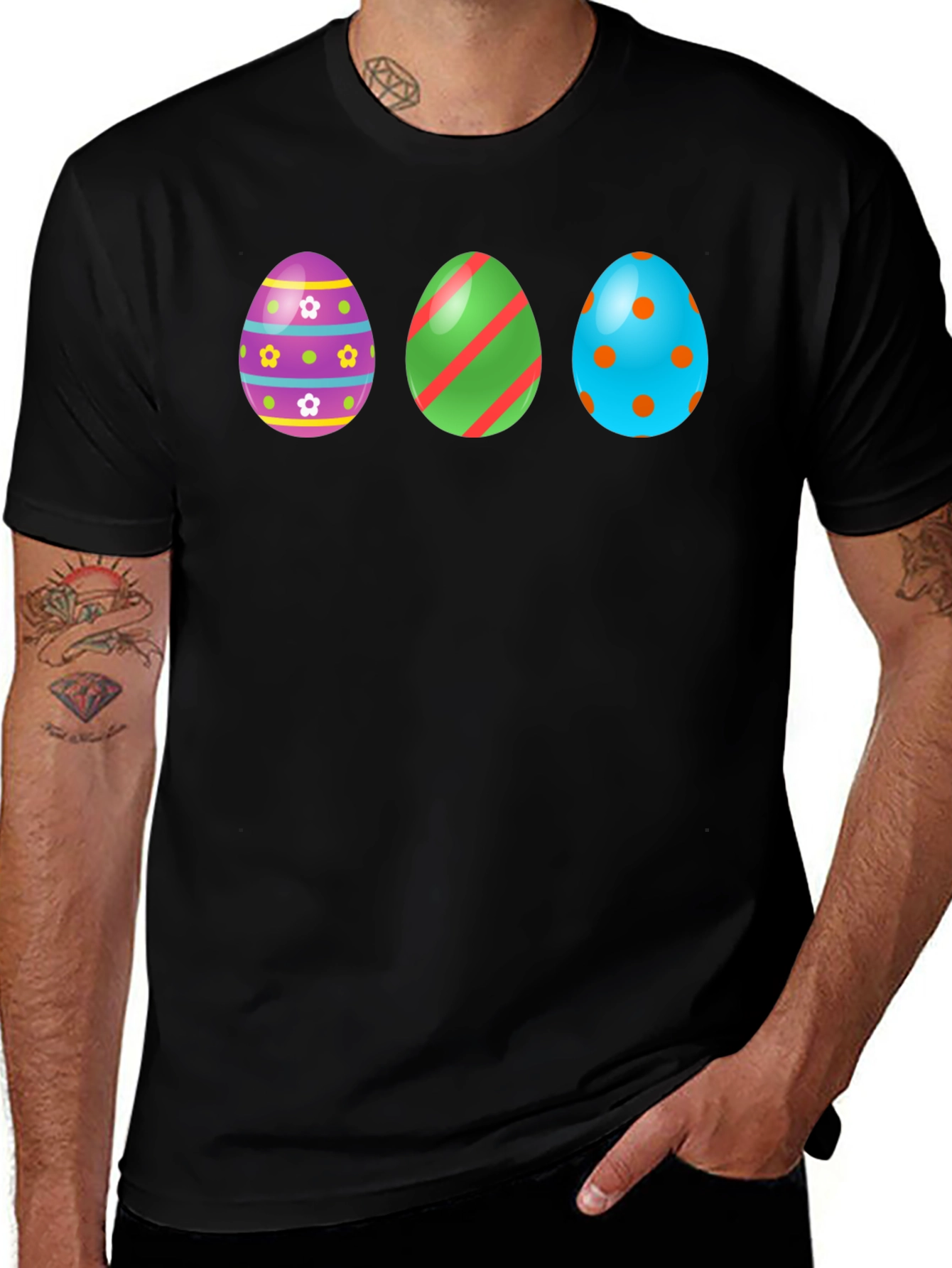 Easter Egg Pattern T-Shirt
