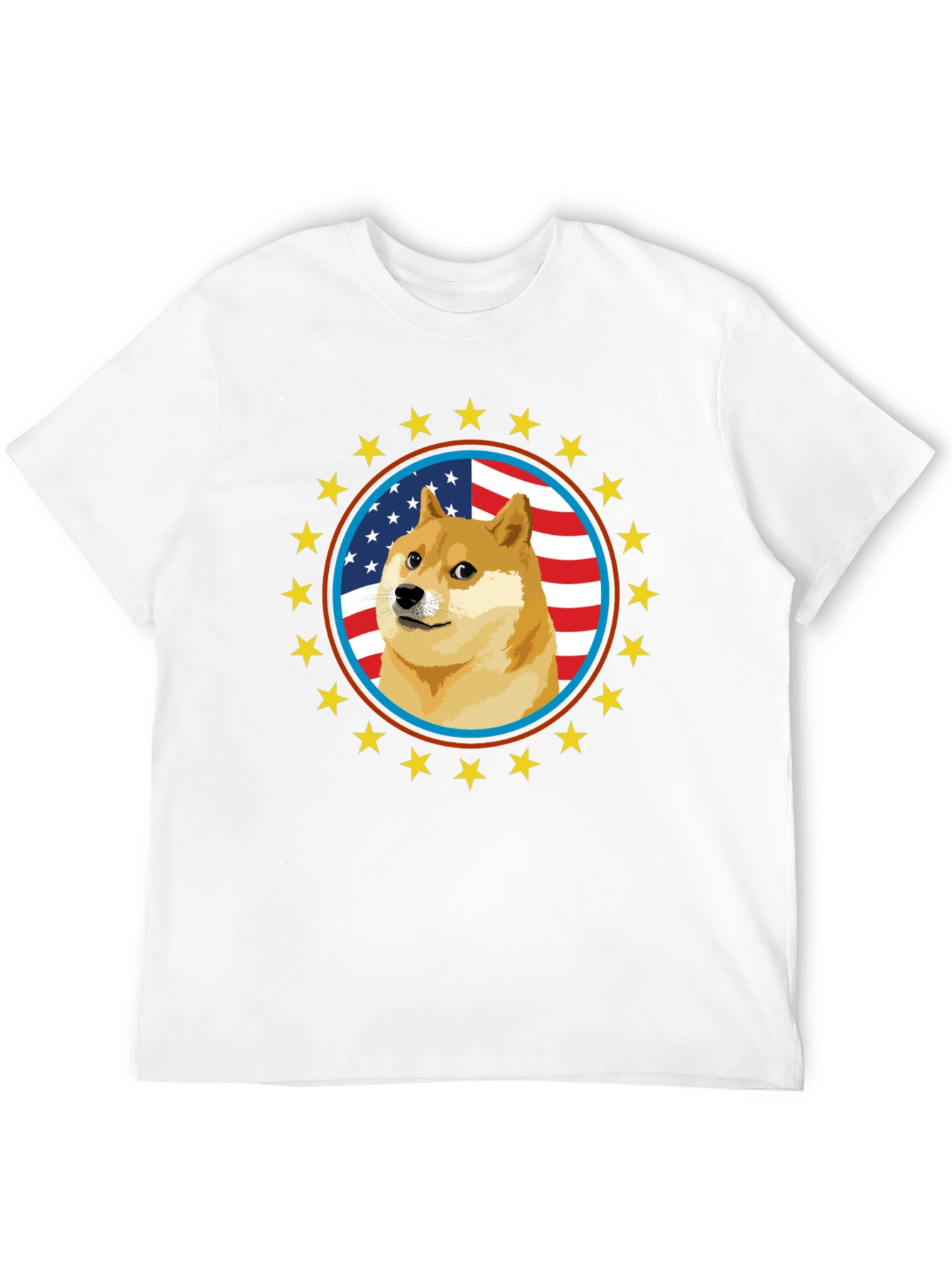 Doge Meme American Flag T-Shirt