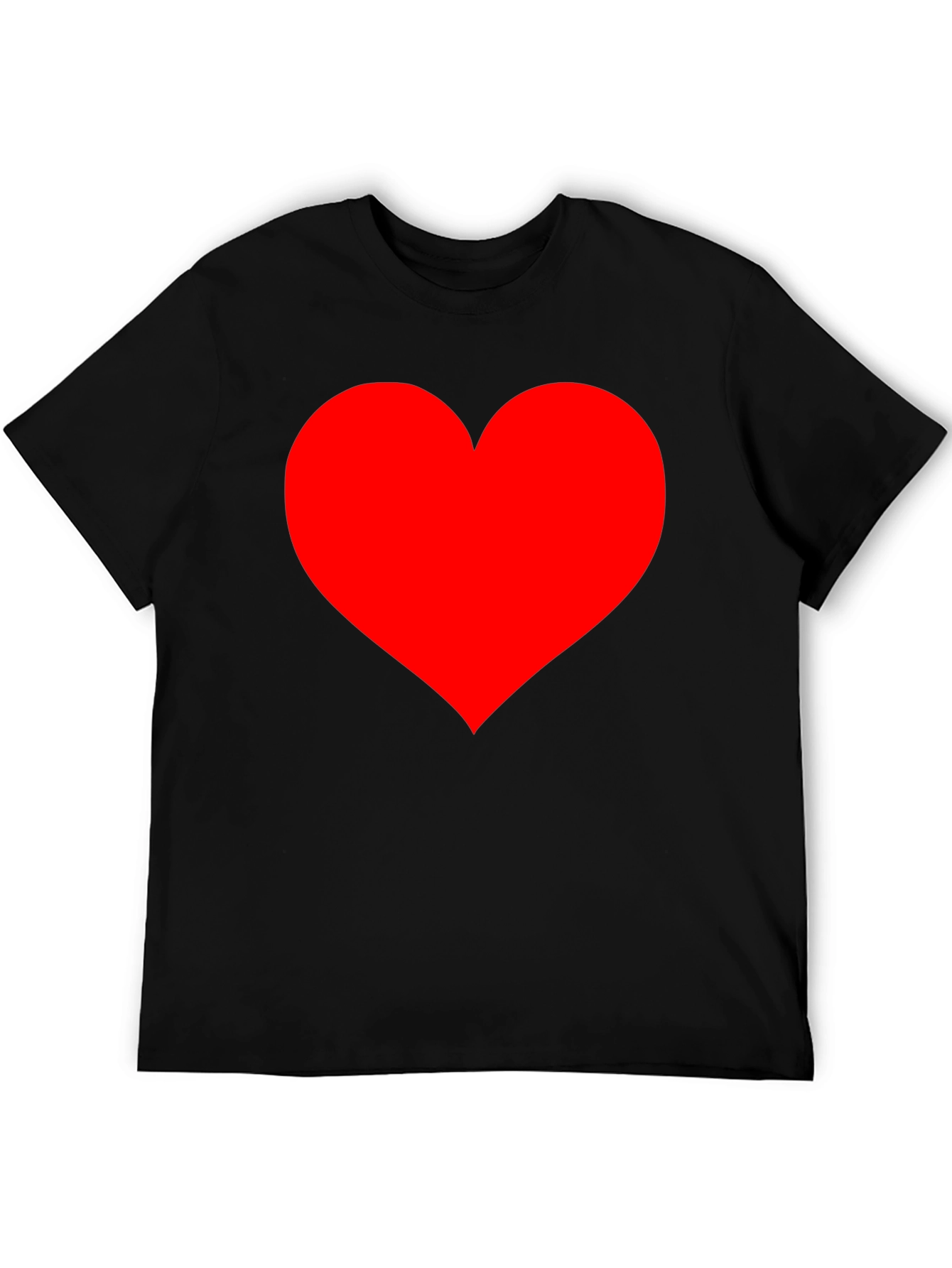 Heart Graphic Black T-Shirt