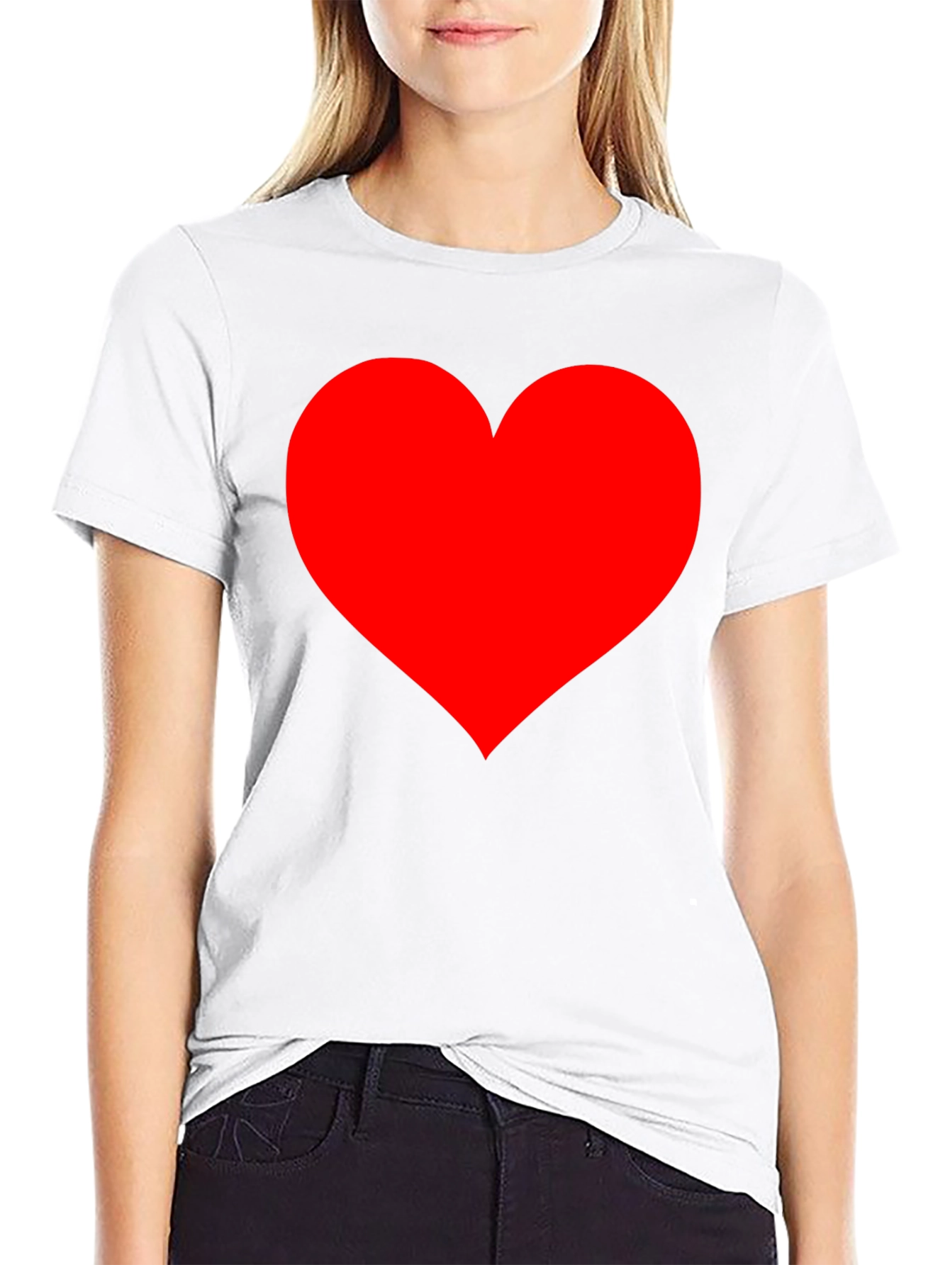 Heart Graphic Black T-Shirt