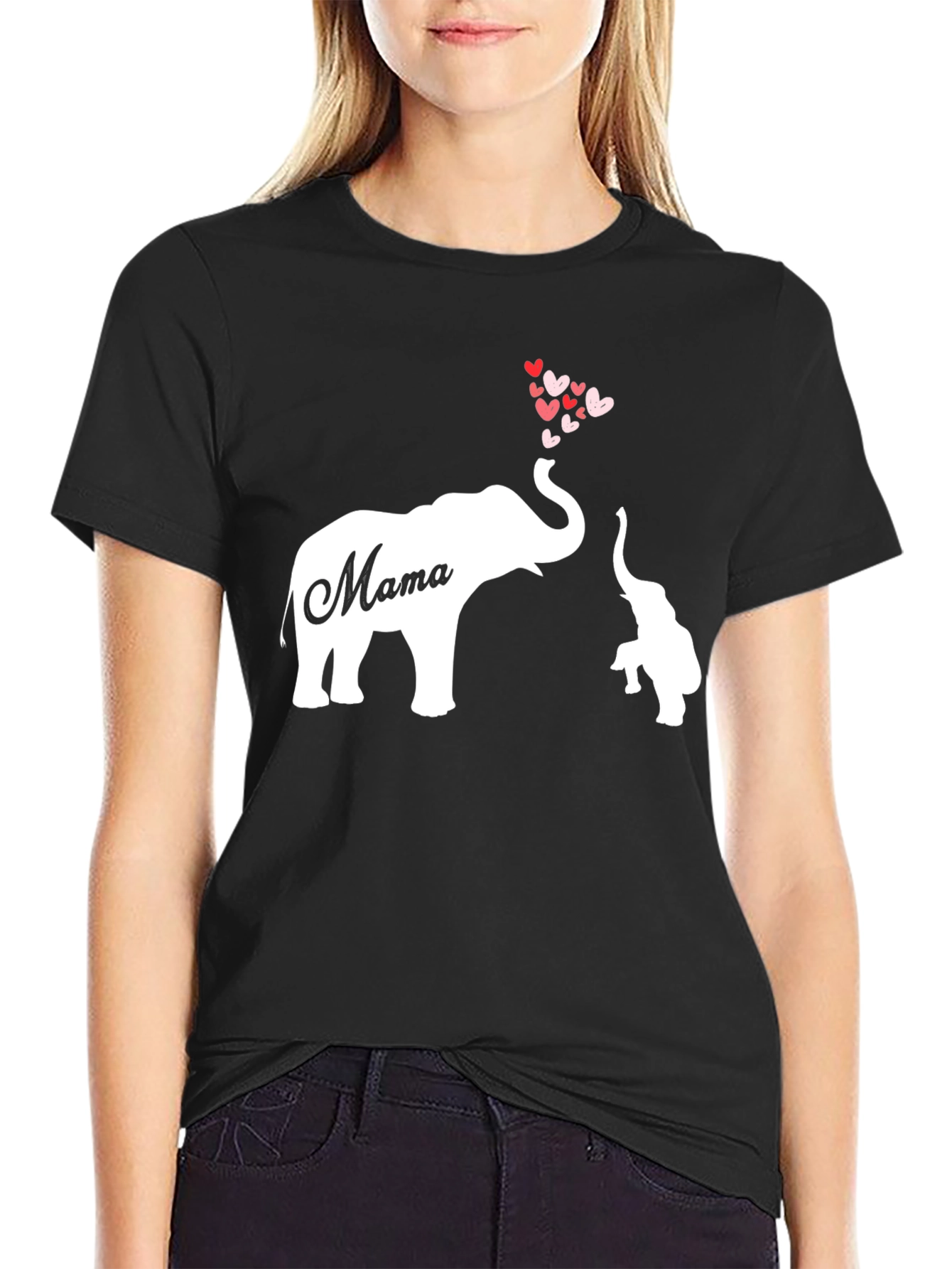 Mama Elephant Heart T-Shirt