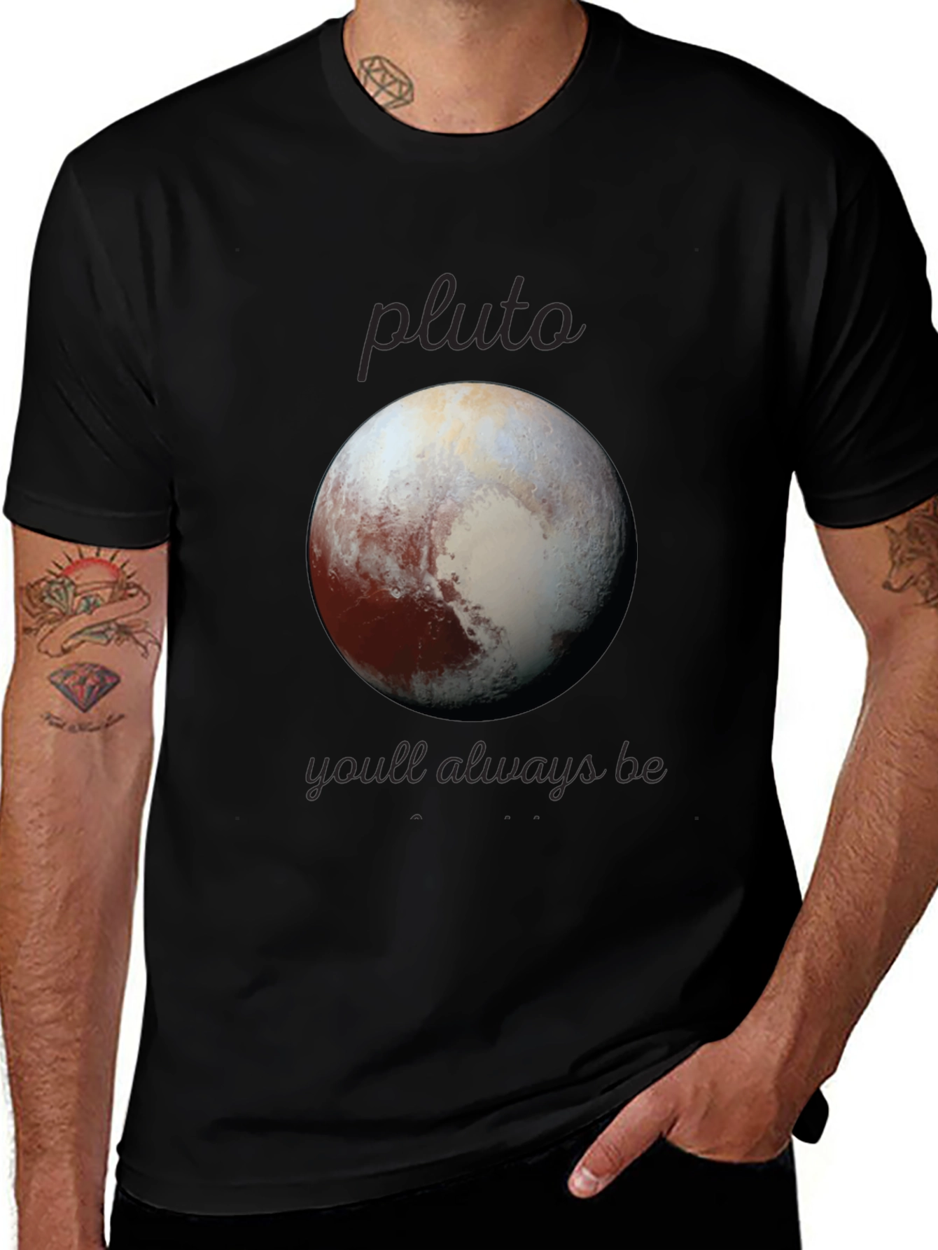 Pluto Planet Graphic Tee - Space Lover Shirt
