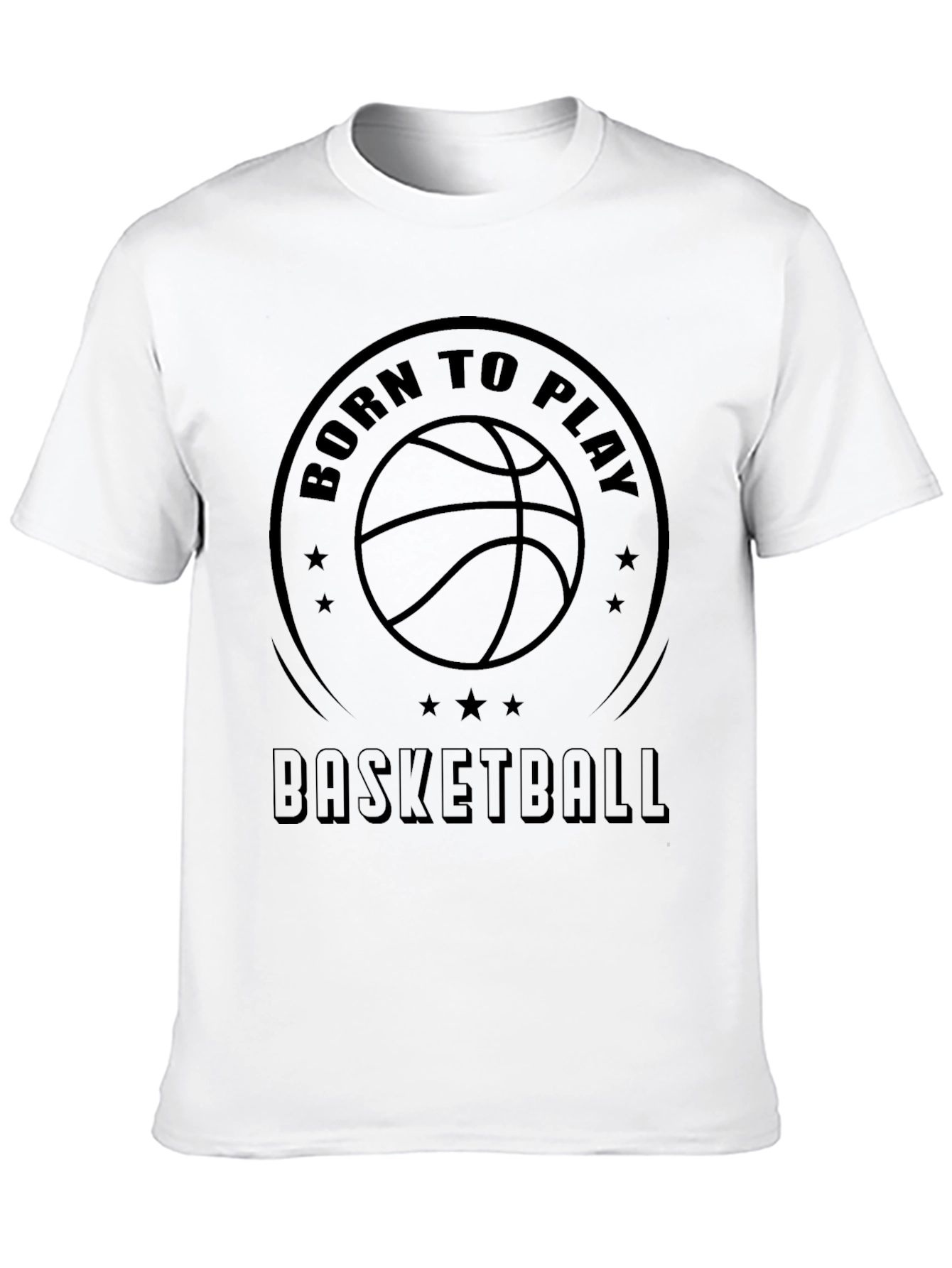 Born to Play Basketball Graphic T-Shirt