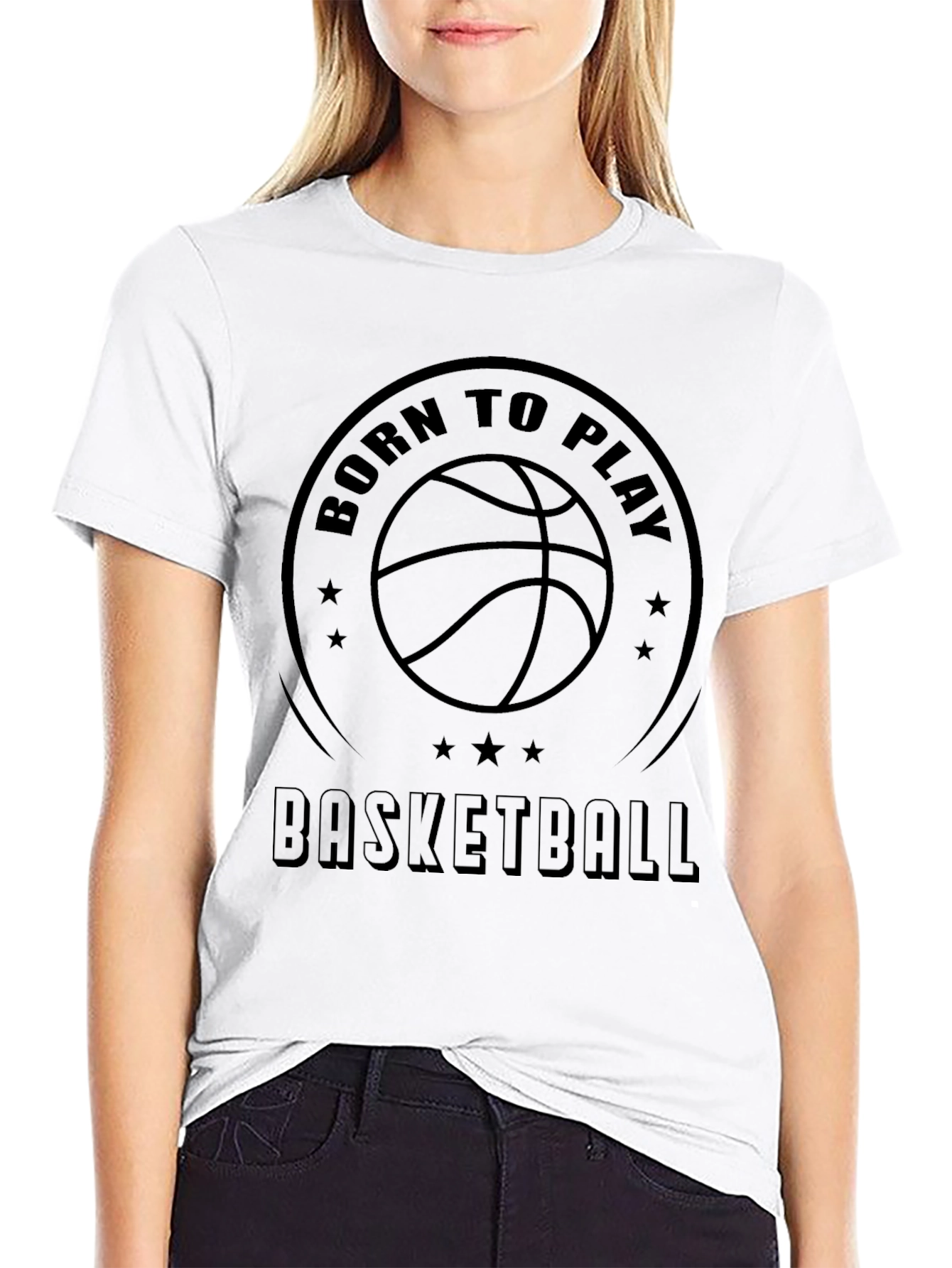 Born to Play Basketball Graphic T-Shirt