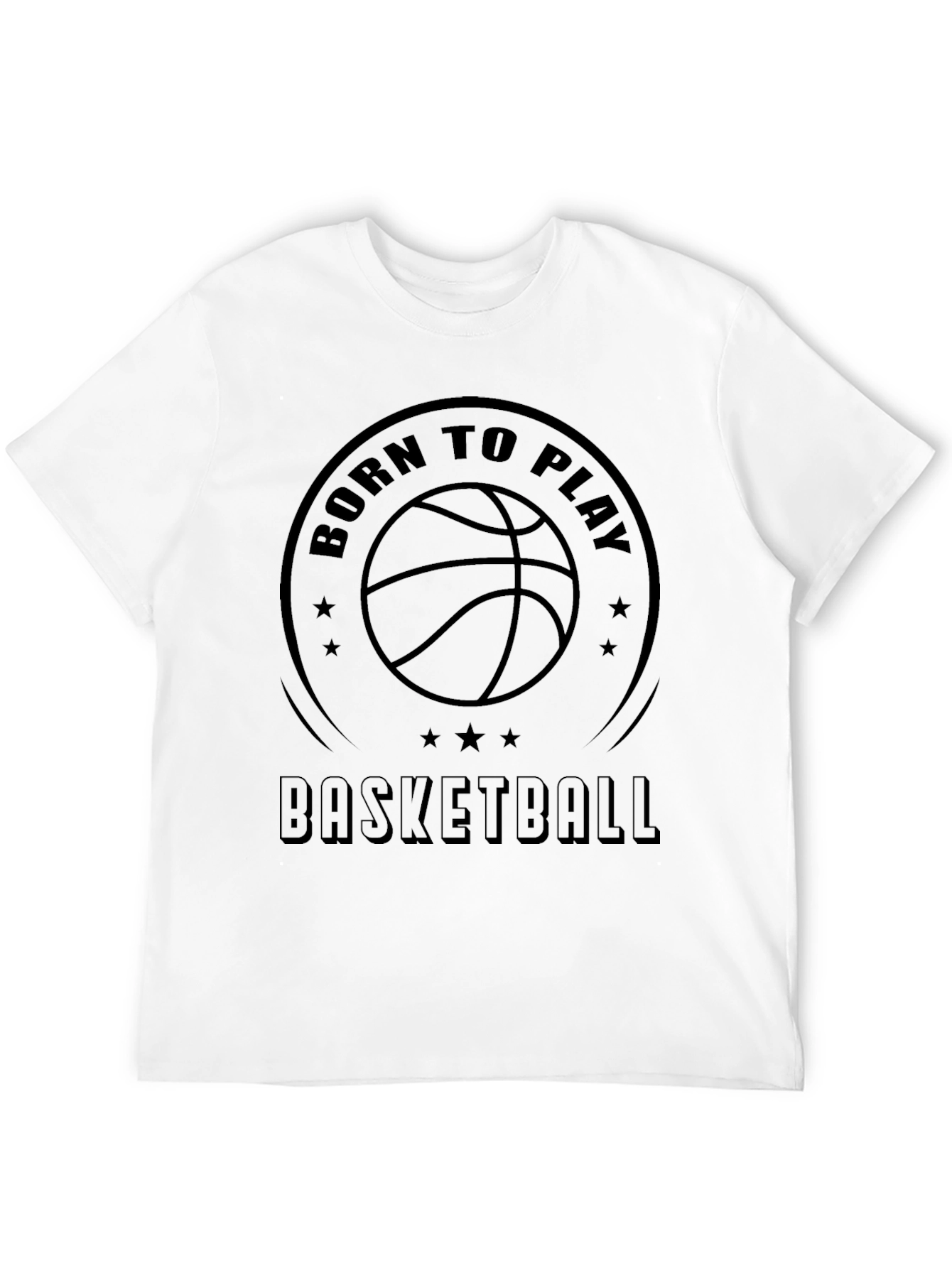 Born to Play Basketball Graphic T-Shirt