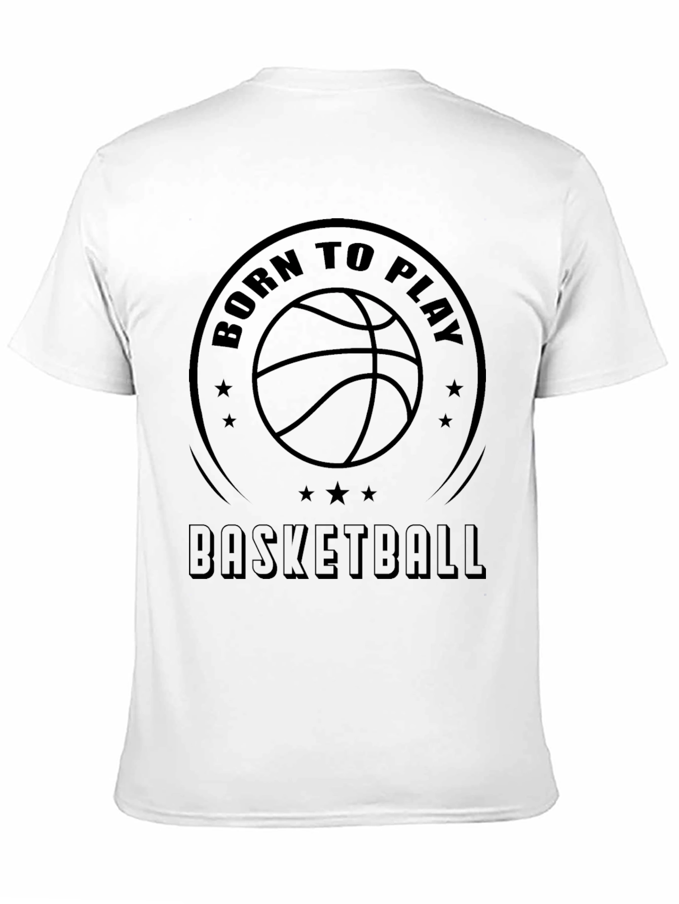 Born to Play Basketball Graphic T-Shirt