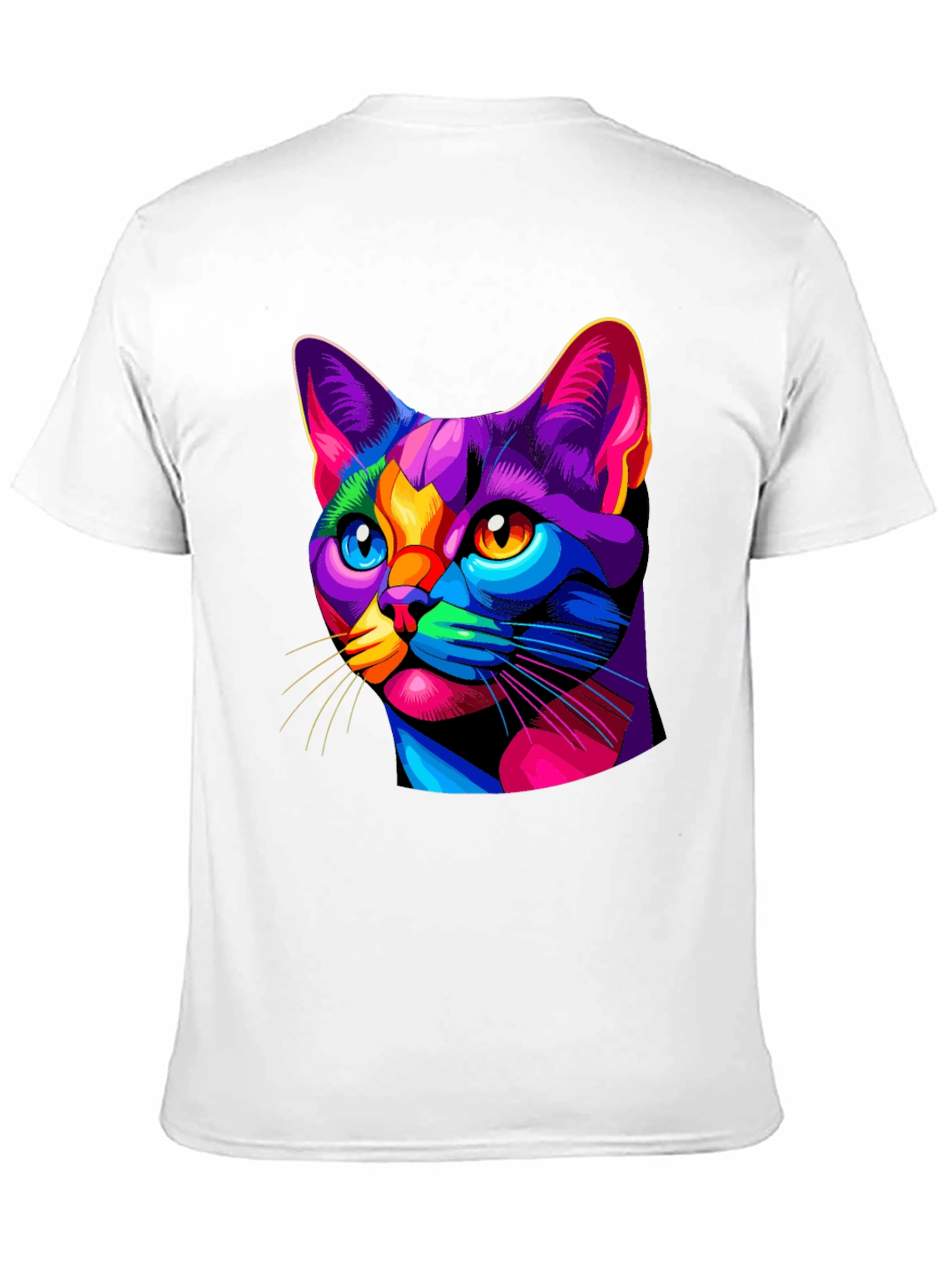 Vibrant Cat Graphic T-Shirt
