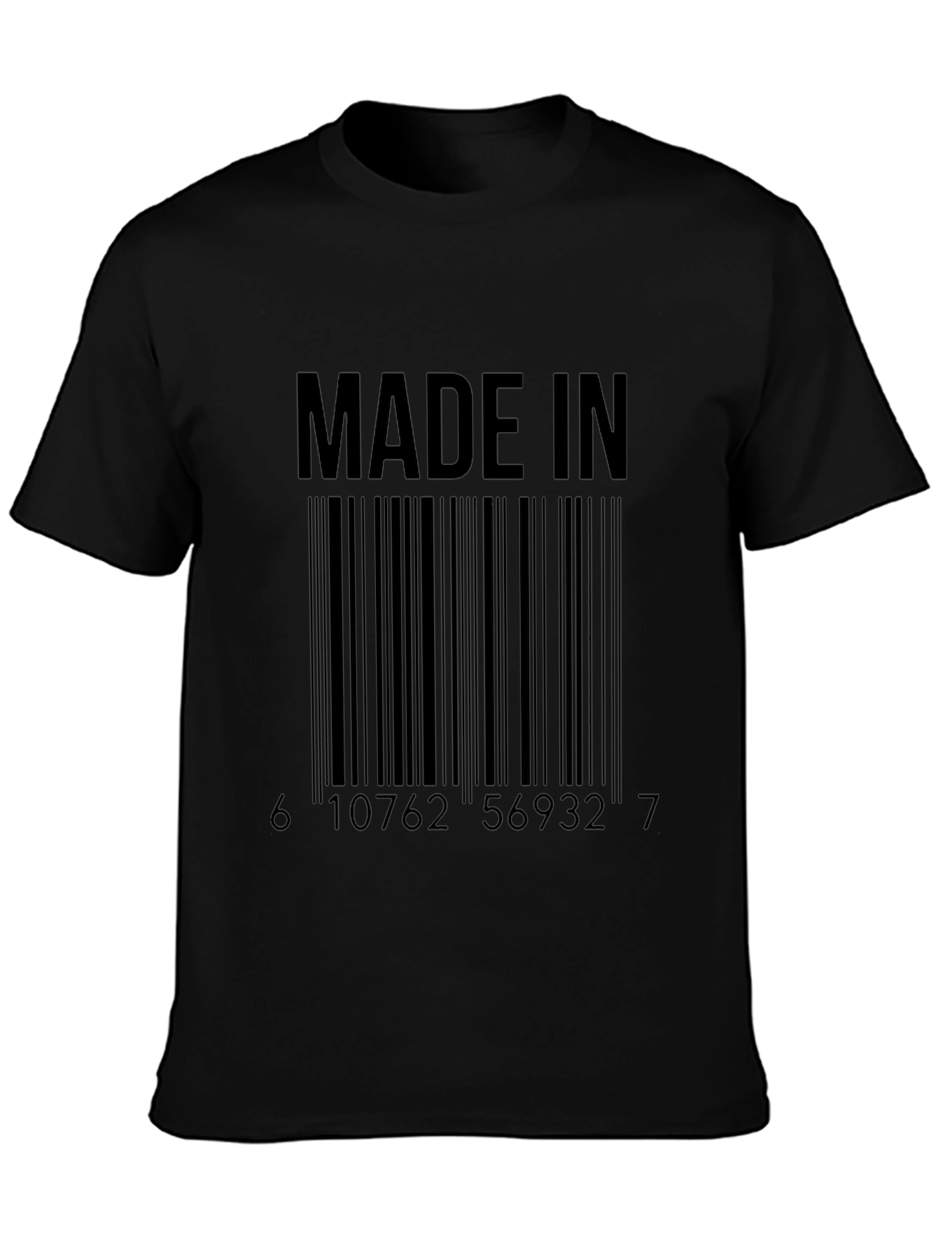 Made In Barcode Graphic Tee