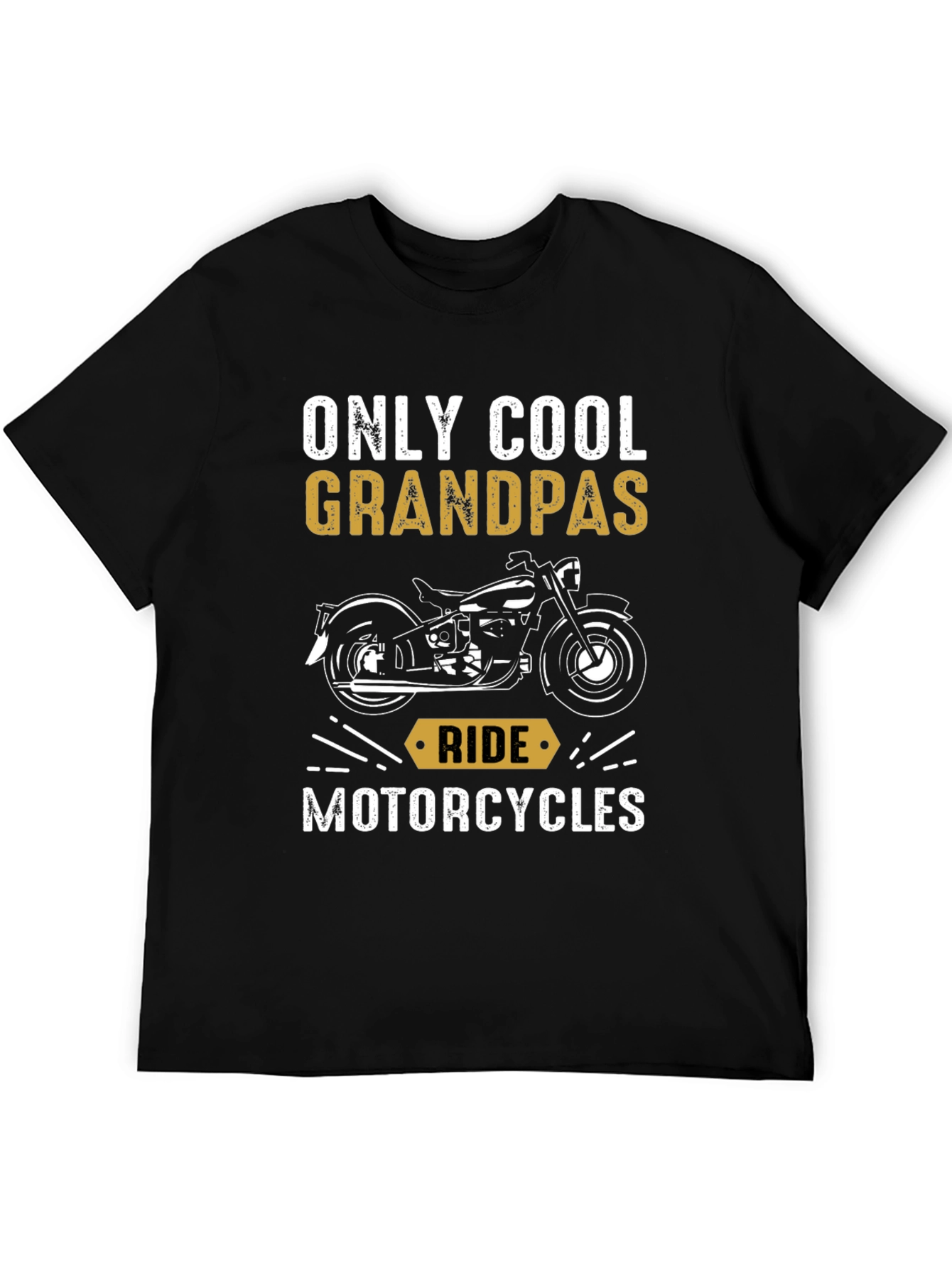 Cool Grandpas Ride Motorcycles Graphic T-Shirt