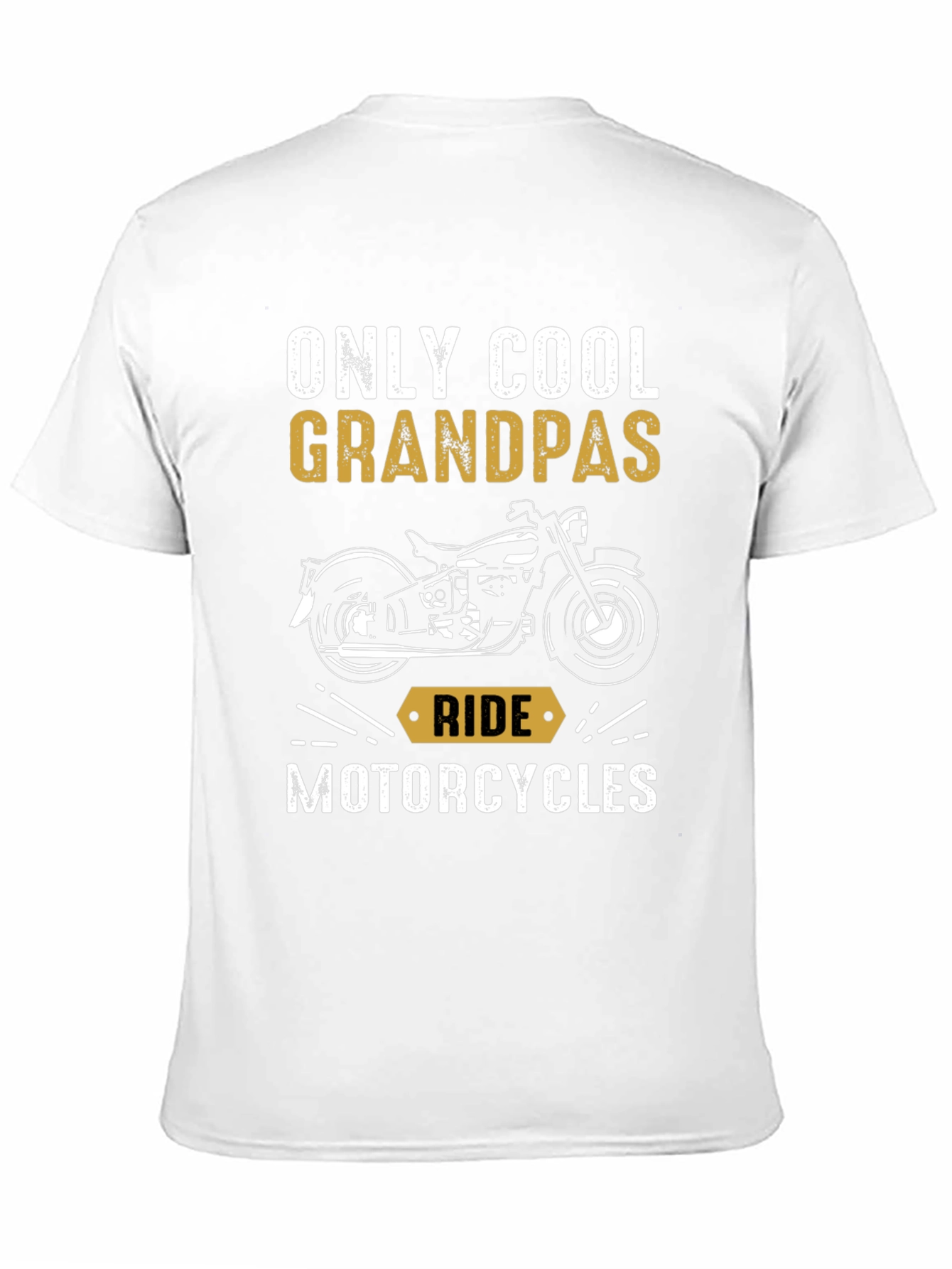 Cool Grandpas Ride Motorcycles Graphic T-Shirt
