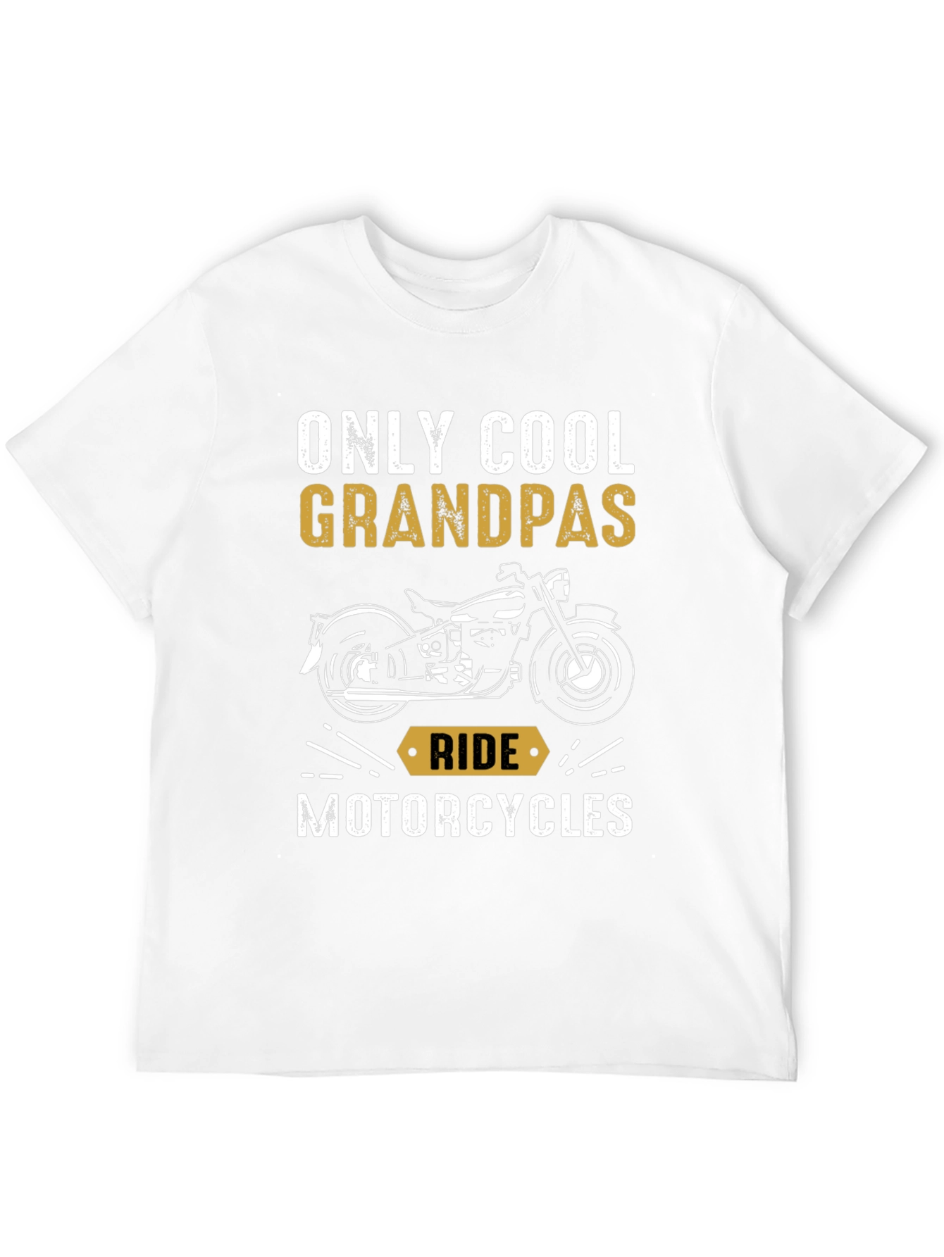 Cool Grandpas Ride Motorcycles Graphic T-Shirt