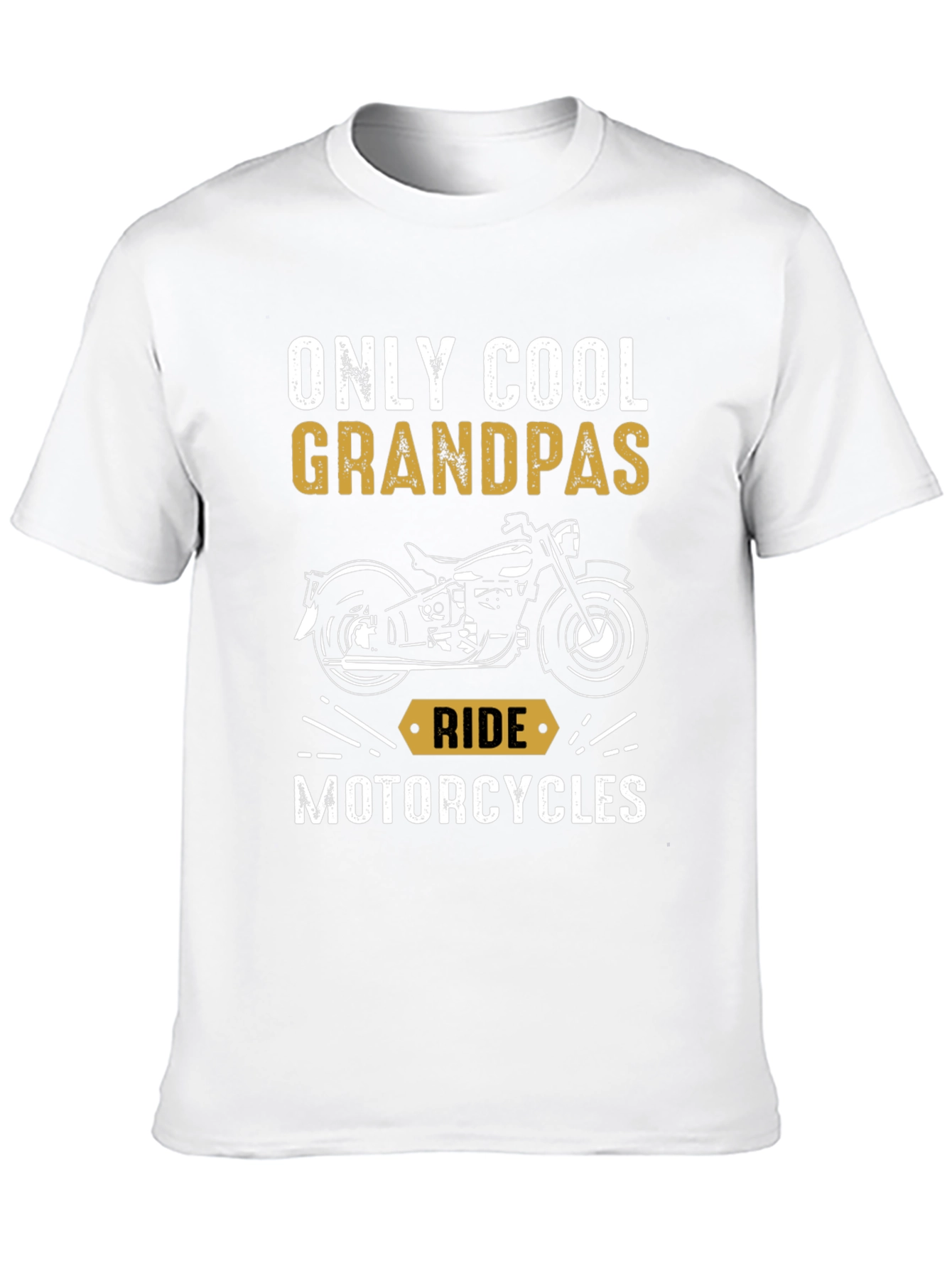 Cool Grandpas Ride Motorcycles Graphic T-Shirt