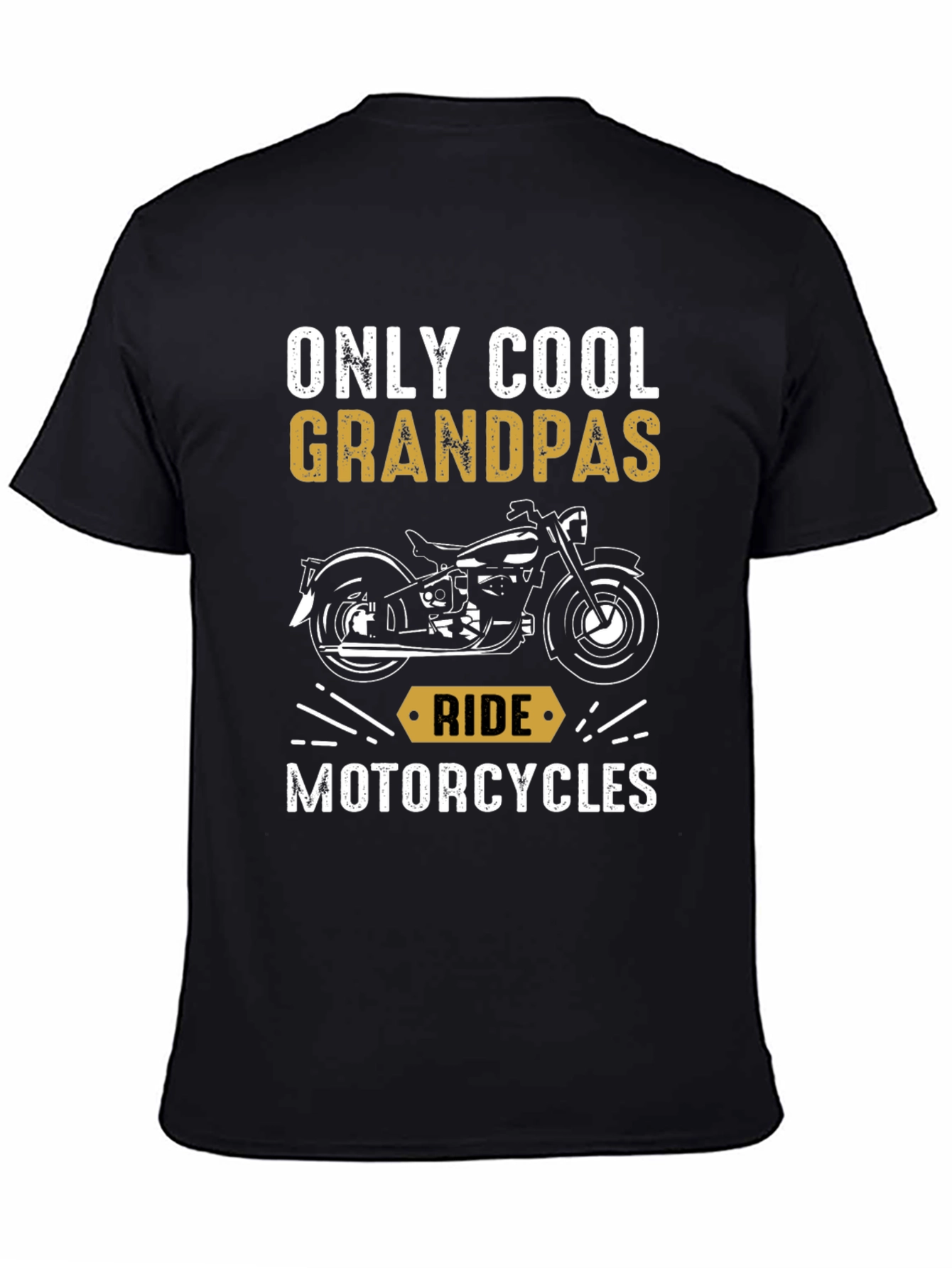 Cool Grandpas Ride Motorcycles Graphic T-Shirt