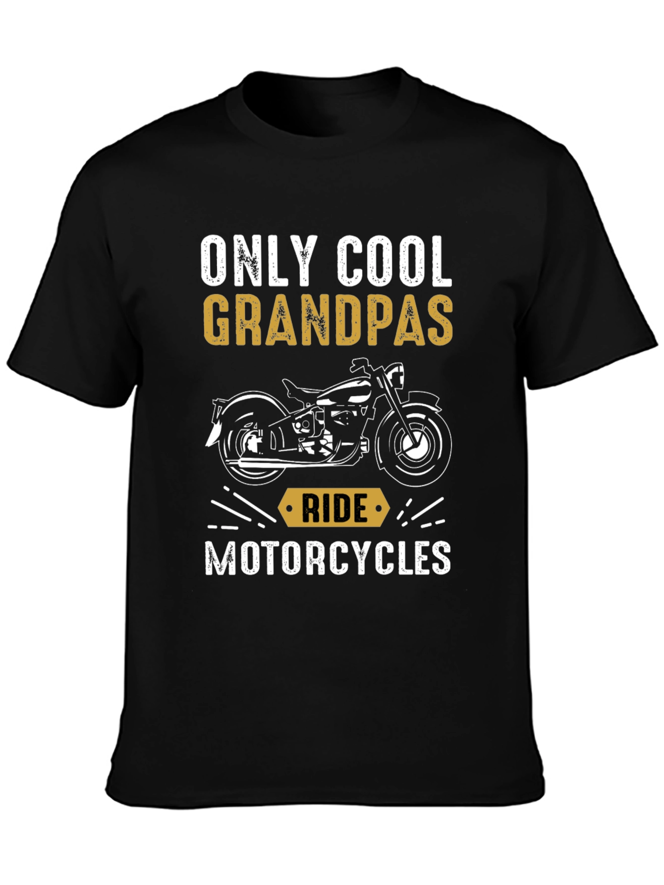 Cool Grandpas Ride Motorcycles Graphic T-Shirt