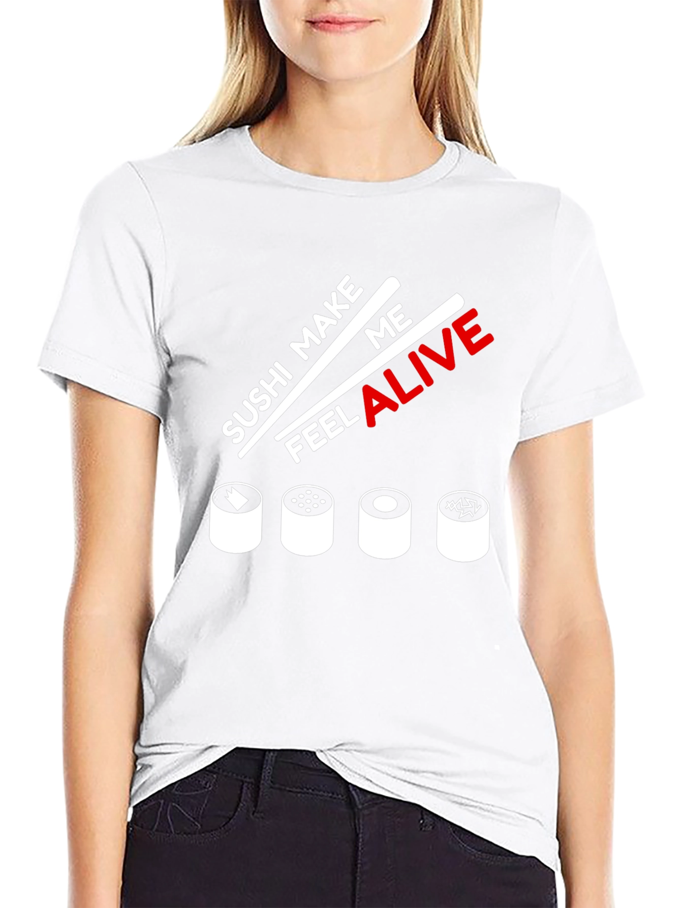Sushi Make Me Feel Alive Graphic T-Shirt
