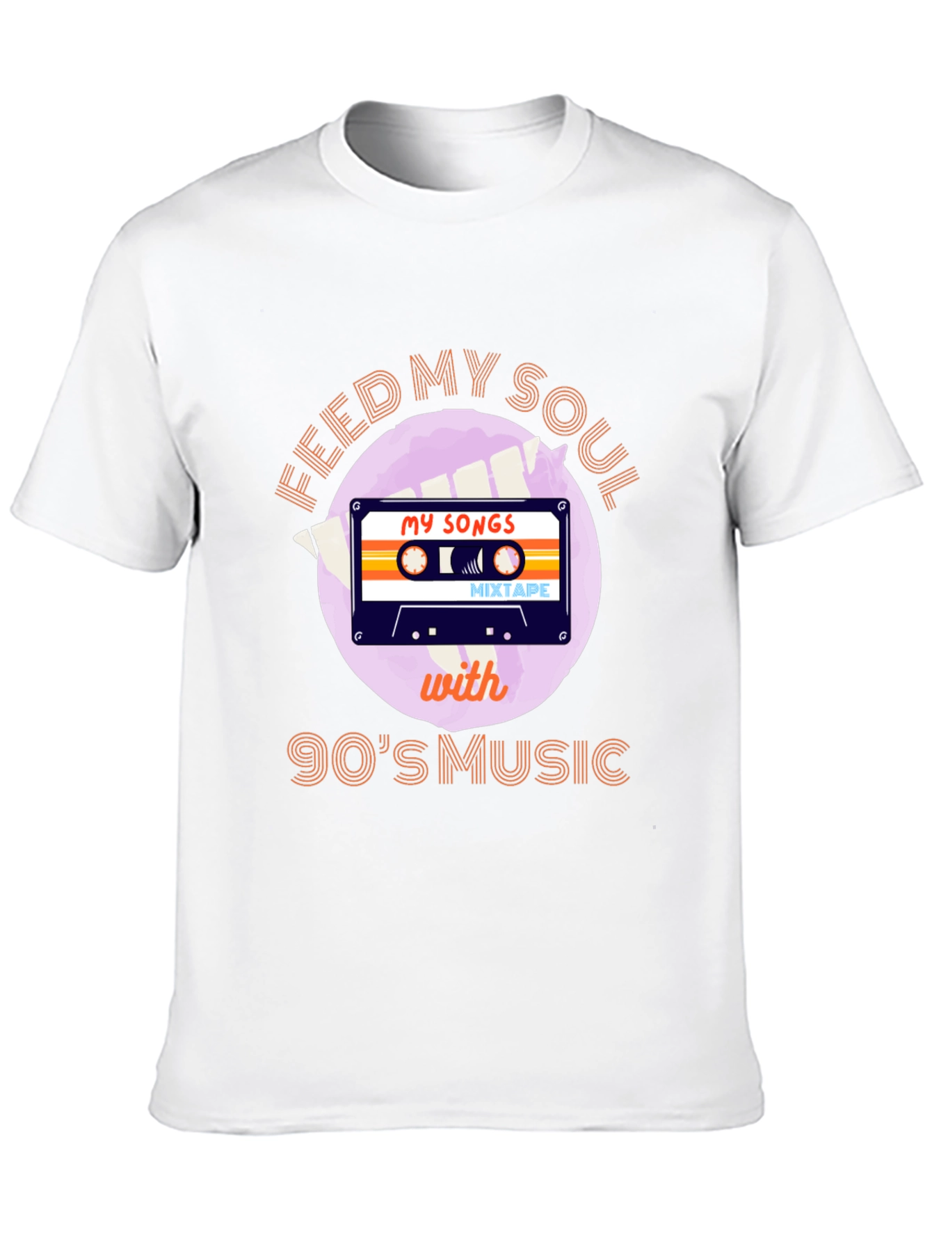 Feed My Soul 90s Music T-Shirt Cassette Tape