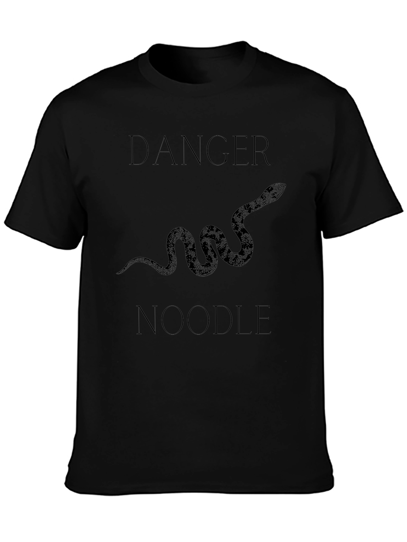 Danger Noodle Snake Graphic Tee - Black