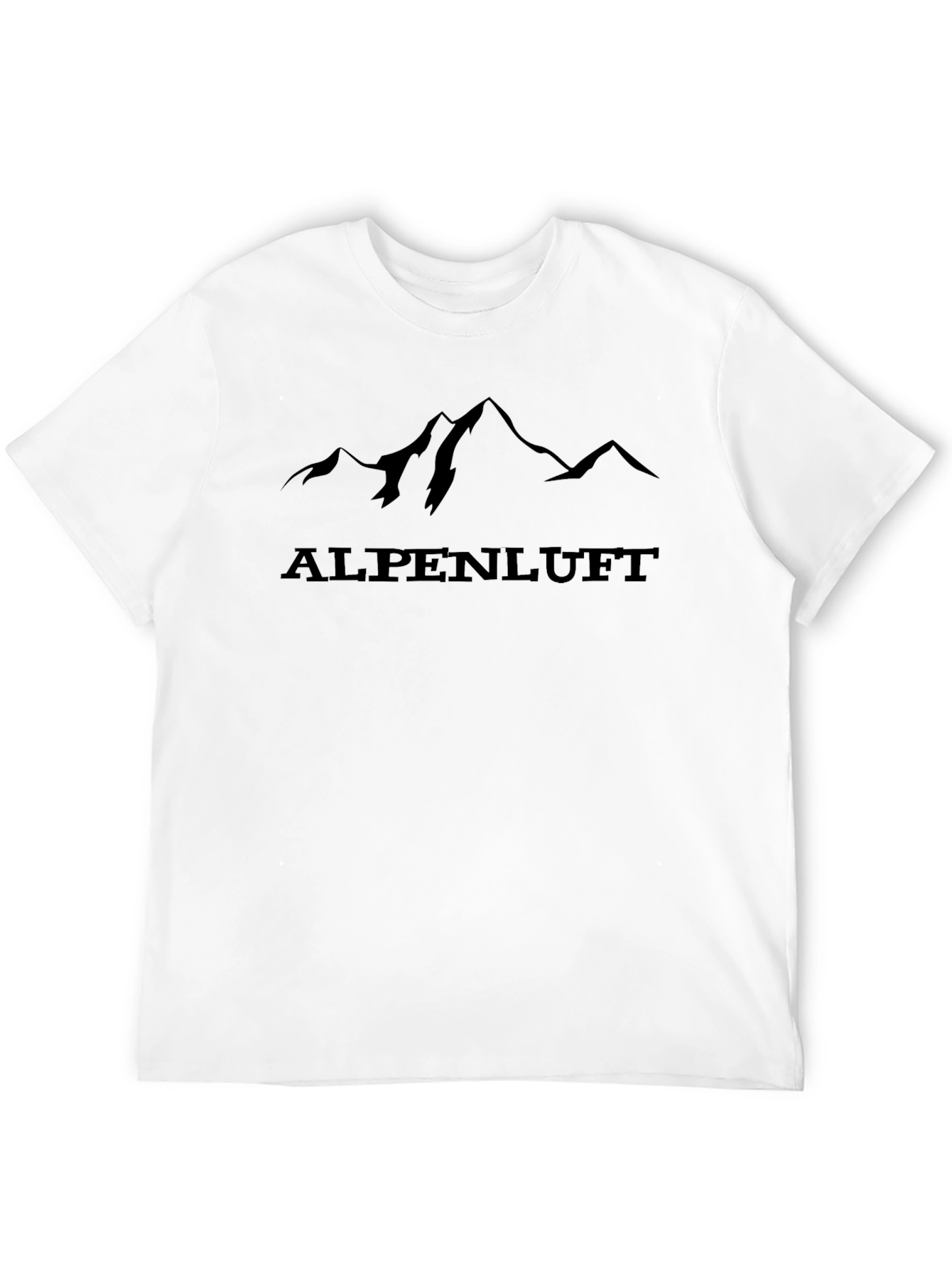 Alpenluft Mountain T-Shirt - Black Graphic Tee