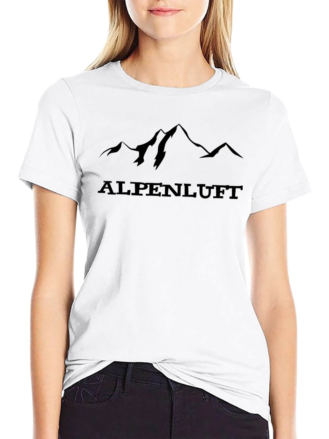 Alpenluft Mountain T-Shirt - Black Graphic Tee