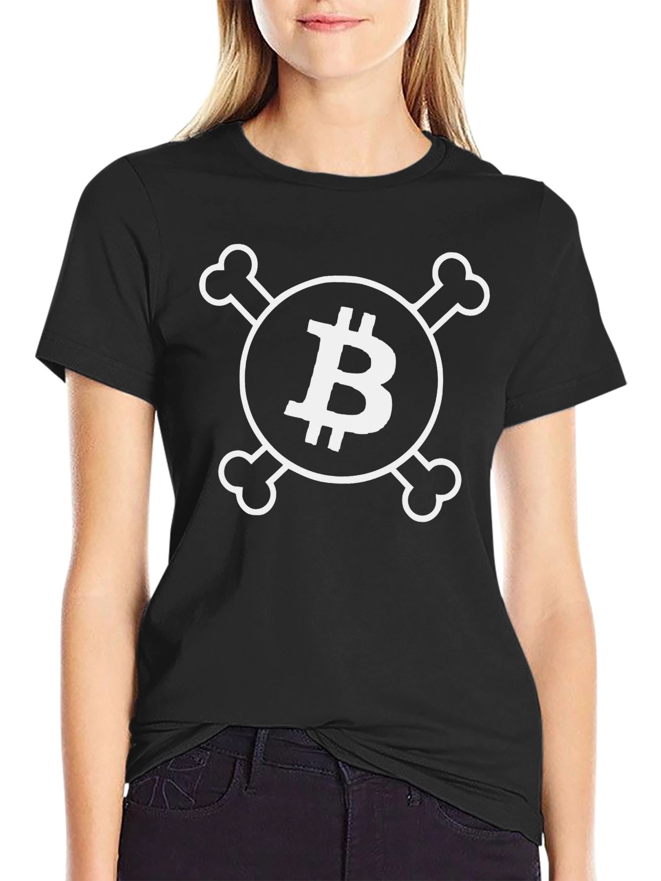 Bitcoin Skull T-Shirt - Crypto Trader Tee
