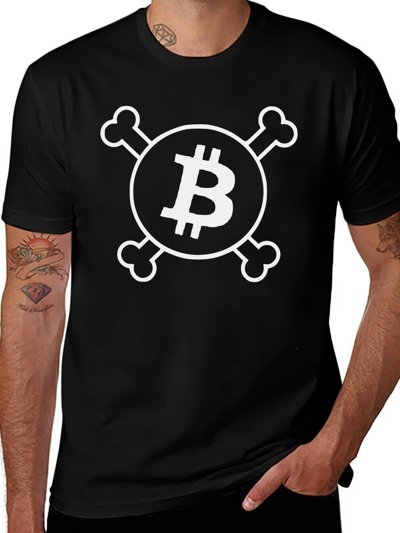 Bitcoin Skull T-Shirt - Crypto Trader Tee