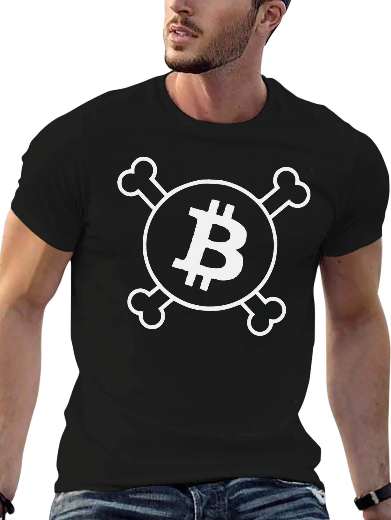 Bitcoin Skull T-Shirt - Crypto Trader Tee