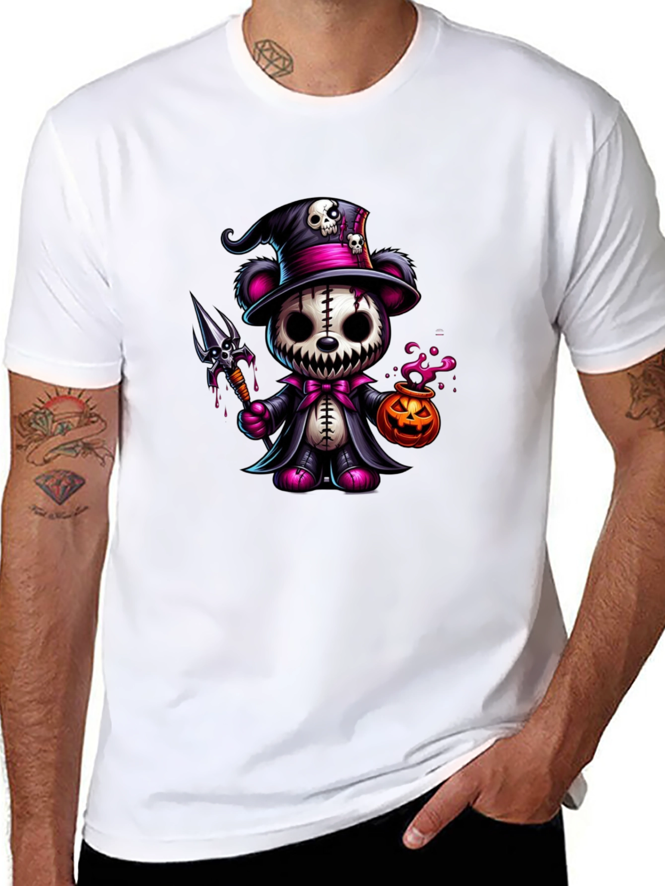 Halloween Teddy Bear Graphic Tee