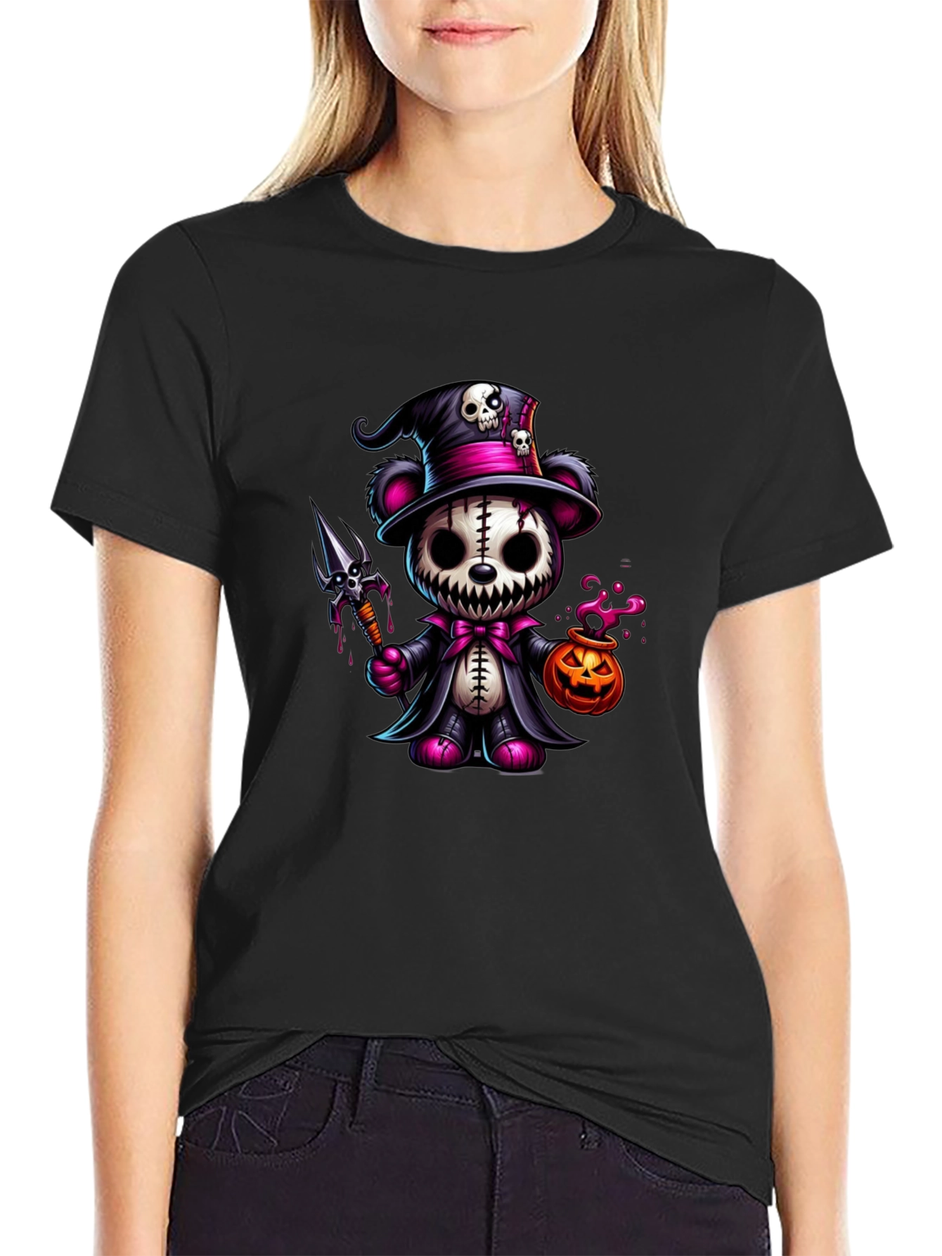 Halloween Teddy Bear Graphic Tee