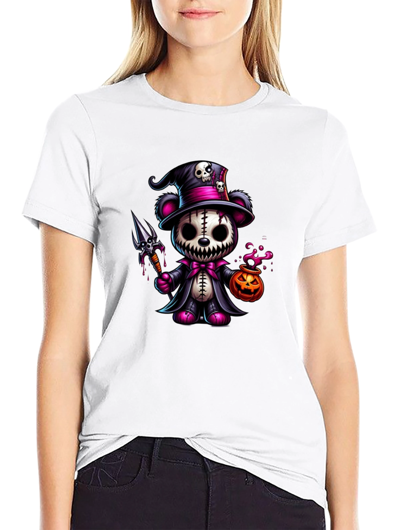 Halloween Teddy Bear Graphic Tee