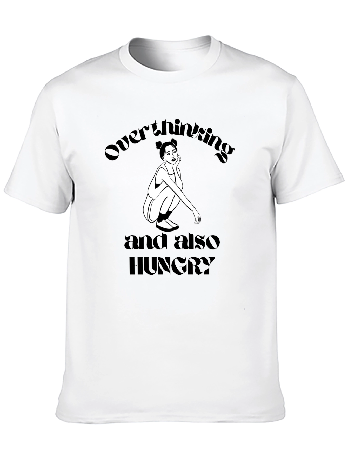 Overthinking and Hungry Graphic Tee