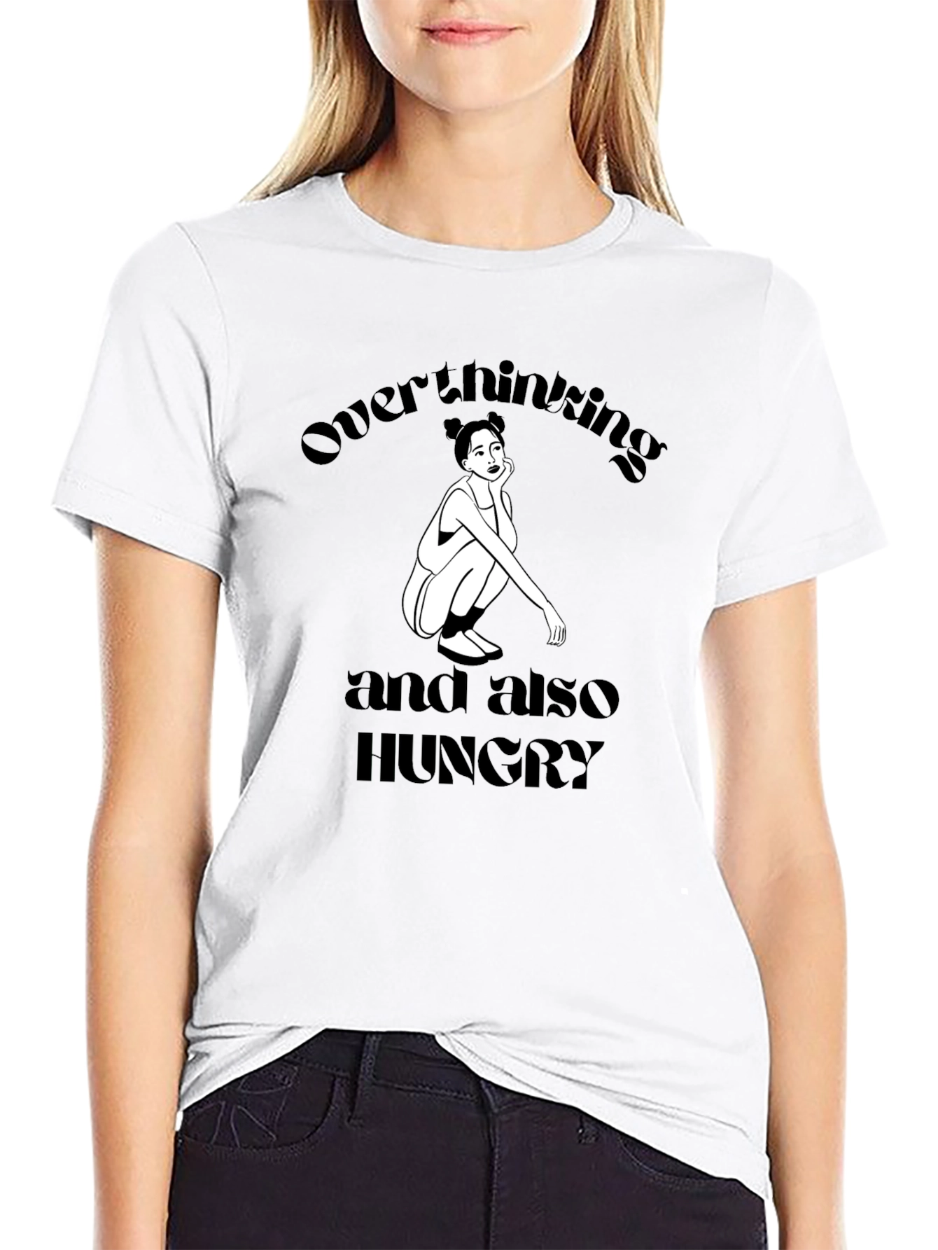 Overthinking and Hungry Graphic Tee