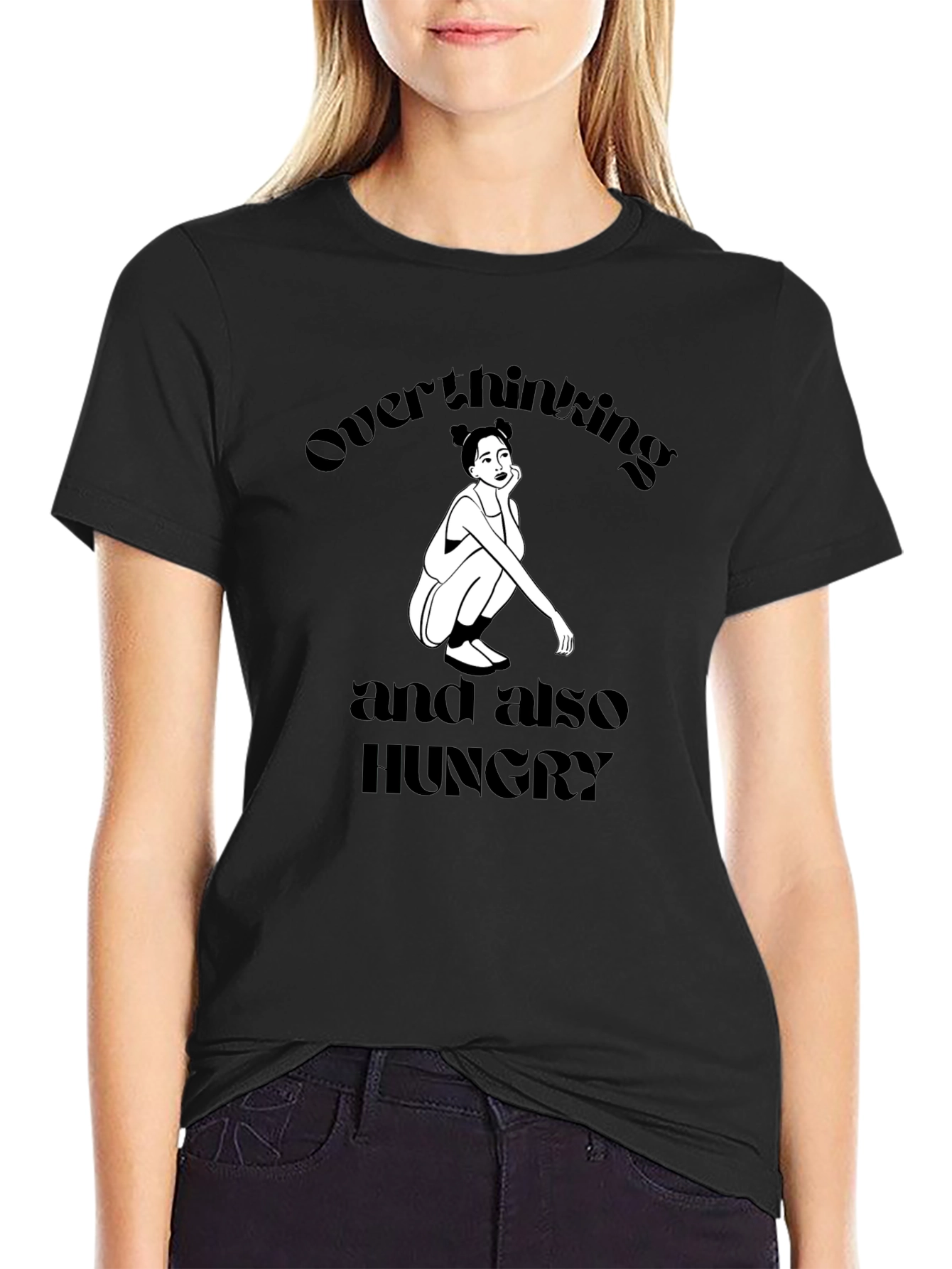 Overthinking and Hungry Graphic Tee