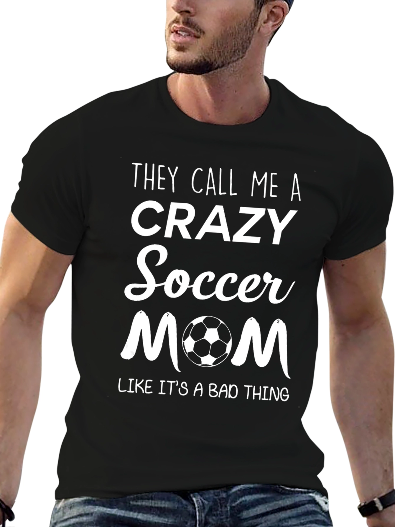 Crazy Soccer Mom T-Shirt - Funny Graphic Tee