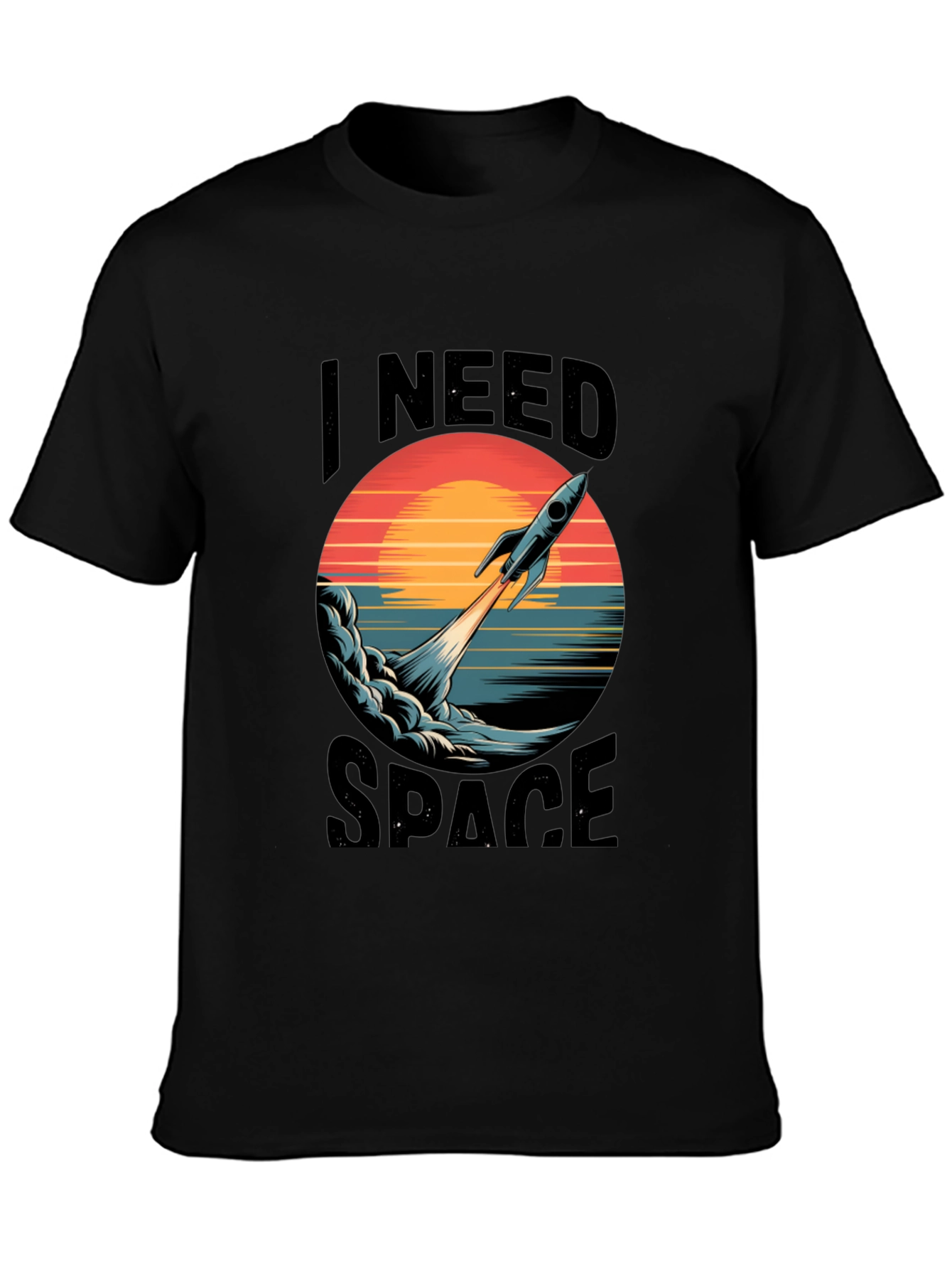 I Need Space T-Shirt - Rocket Graphic Tee
