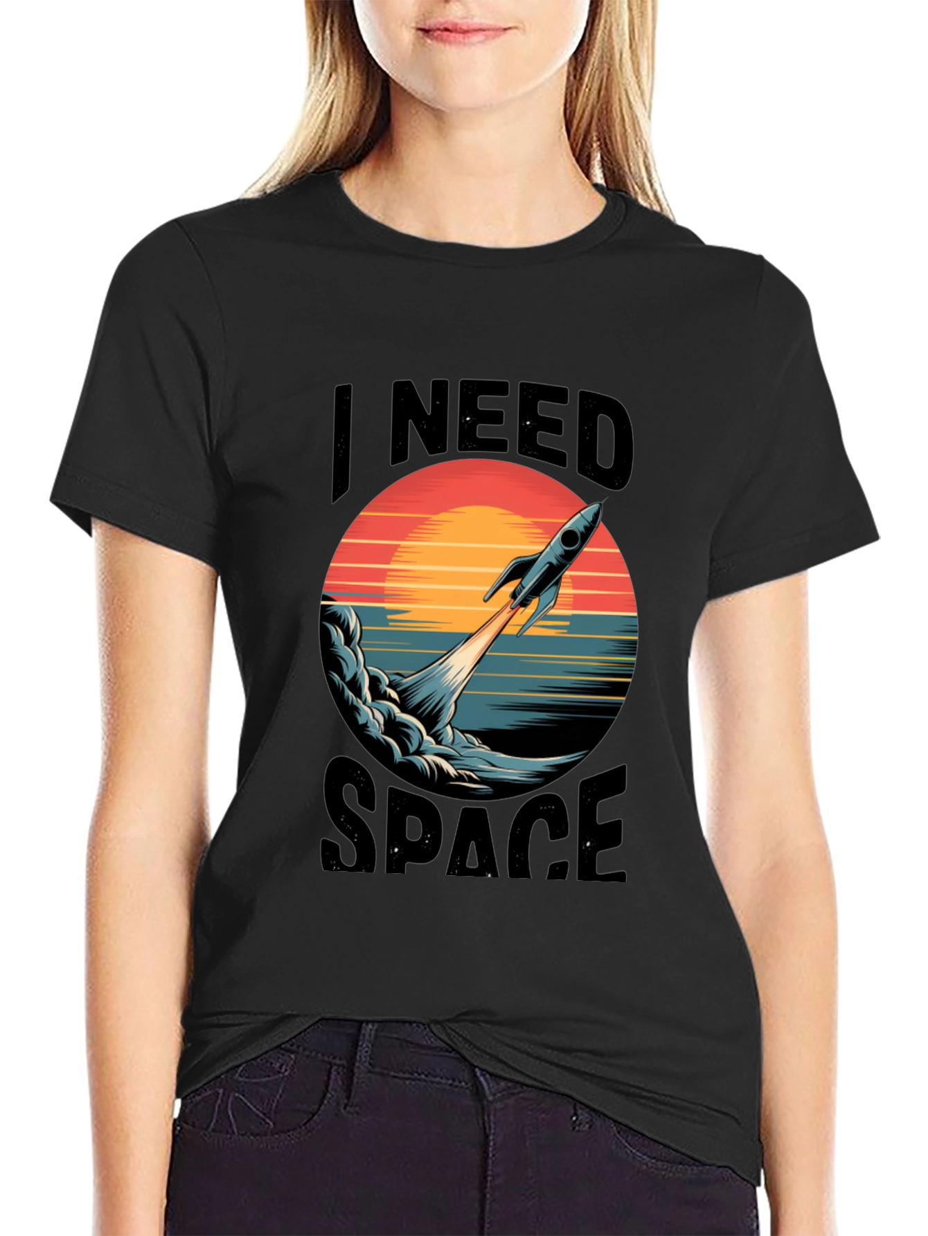 I Need Space T-Shirt - Rocket Graphic Tee