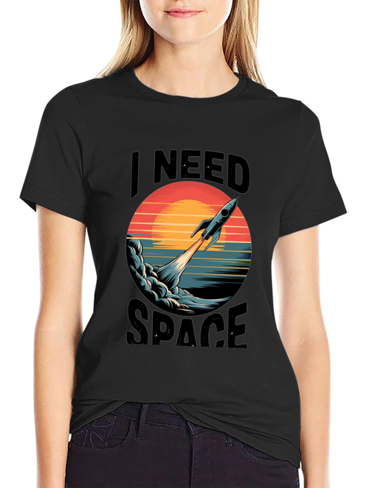 I Need Space T-Shirt - Rocket Graphic Tee