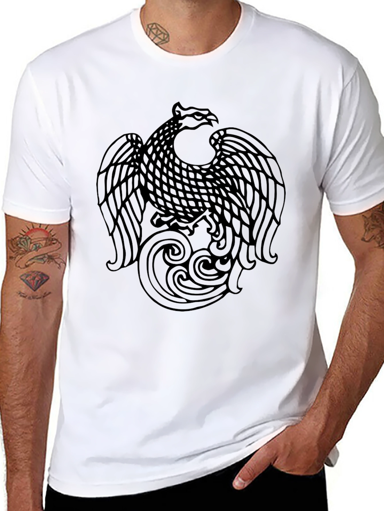 Phoenix Graphic Black Tee