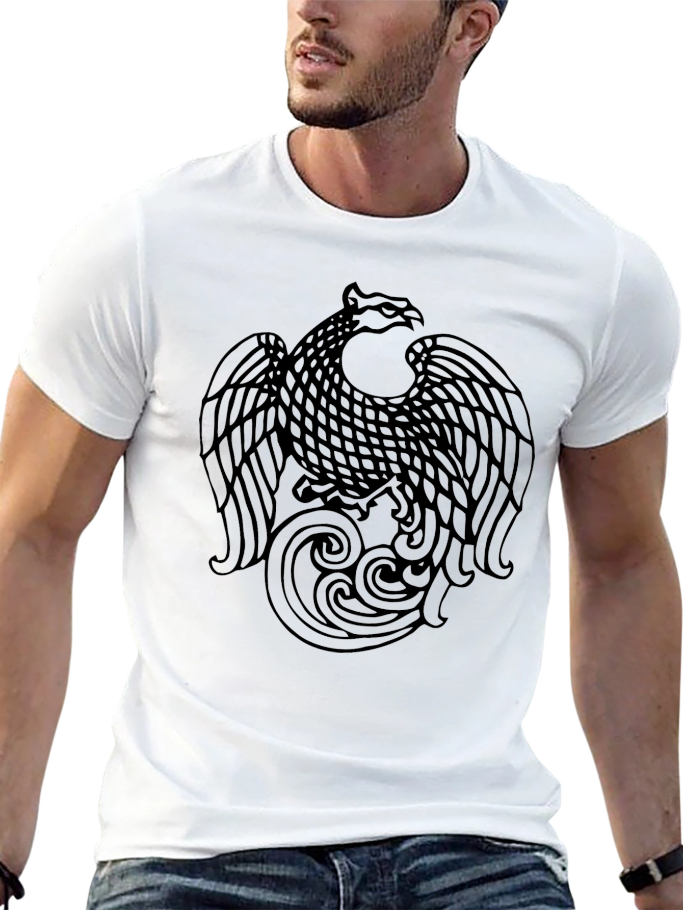 Phoenix Graphic Black Tee