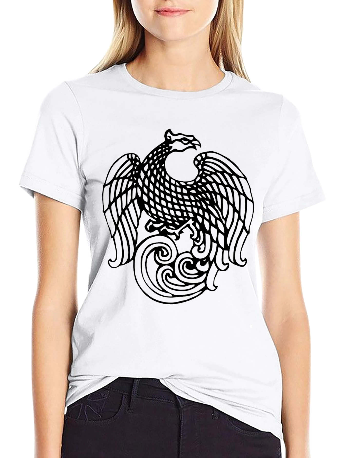 Phoenix Graphic Black Tee