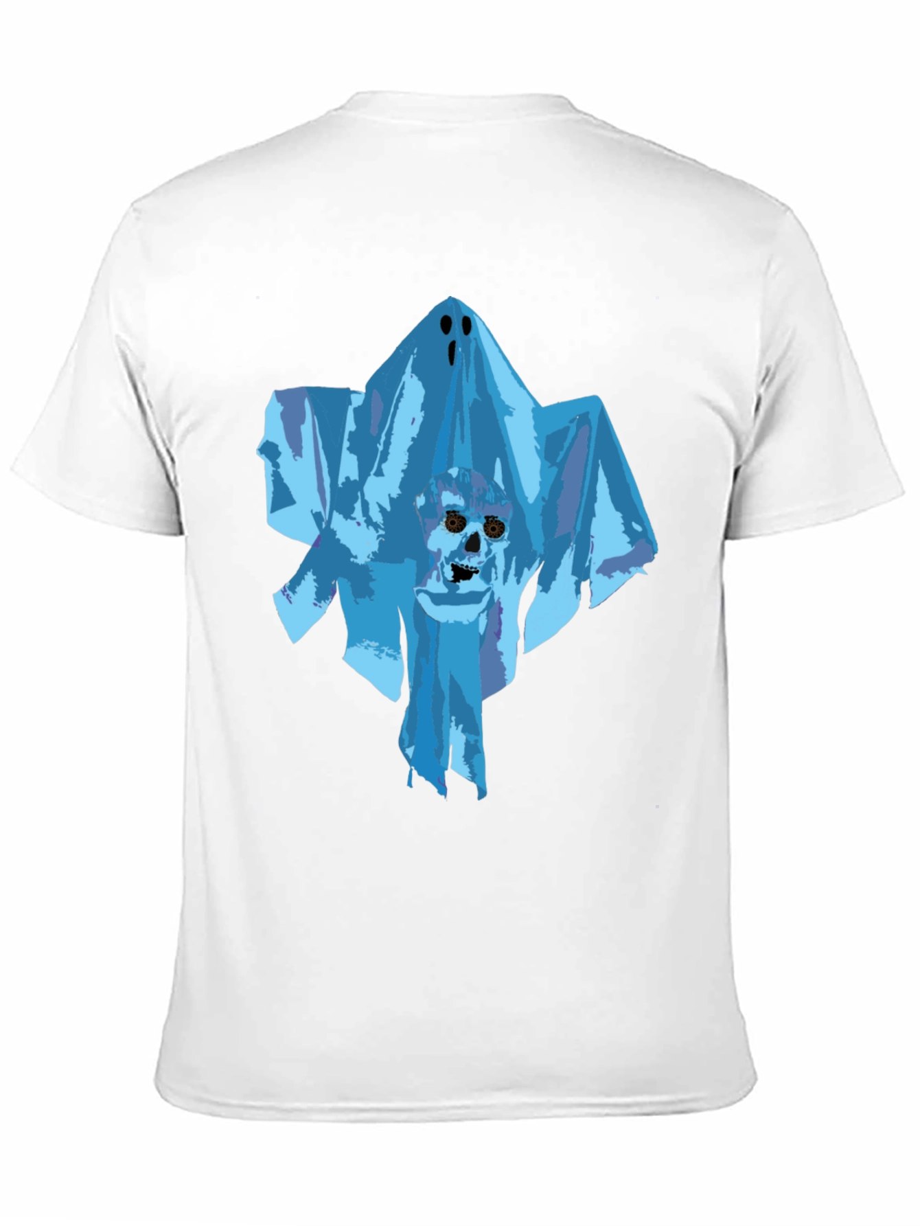 Ghost Skull Graphic Tee - Black Unisex T-Shirt