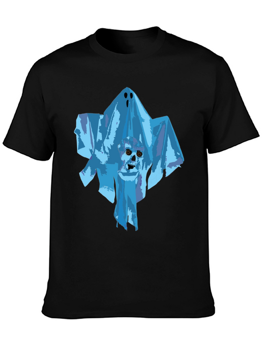 Ghost Skull Graphic Tee - Black Unisex T-Shirt