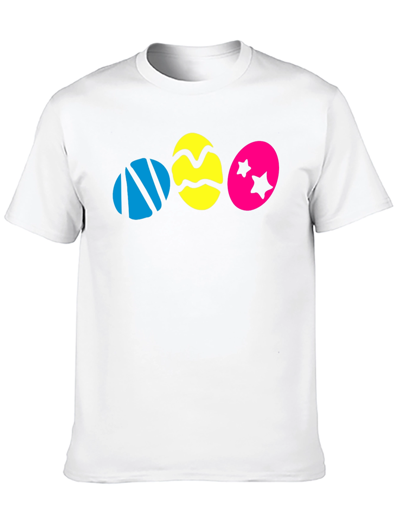 Easter Eggs Graphic Black T-Shirt - Fun Holiday Tee
