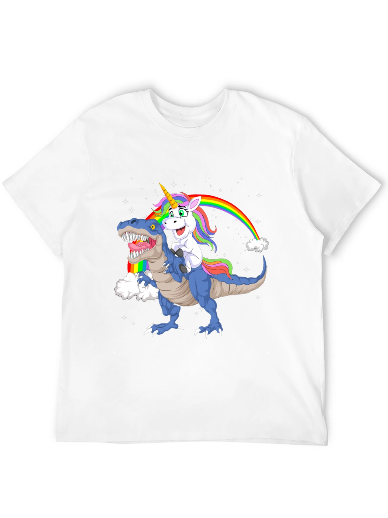 Unicorn Riding Dino Graphic Tee