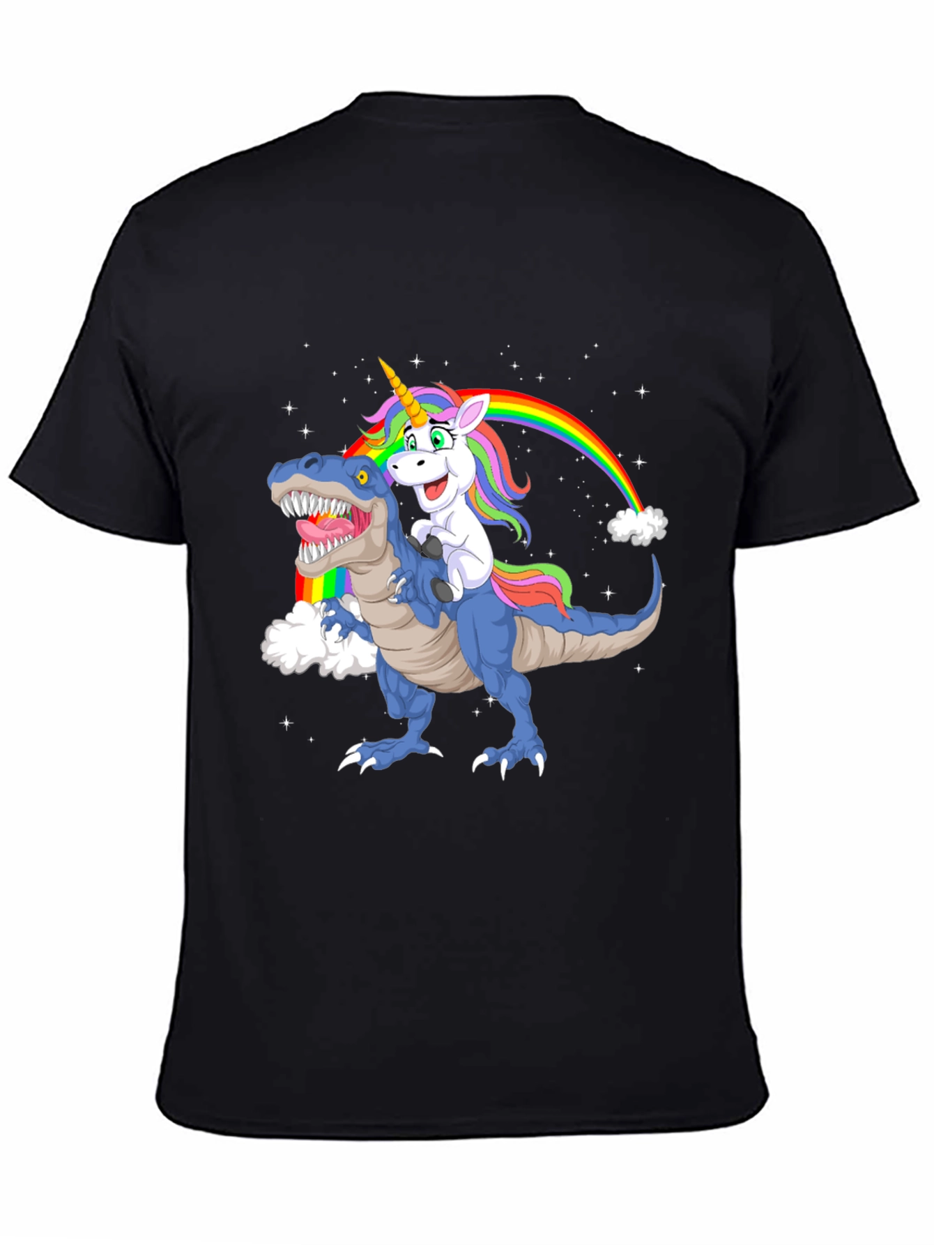Unicorn Riding Dino Graphic Tee