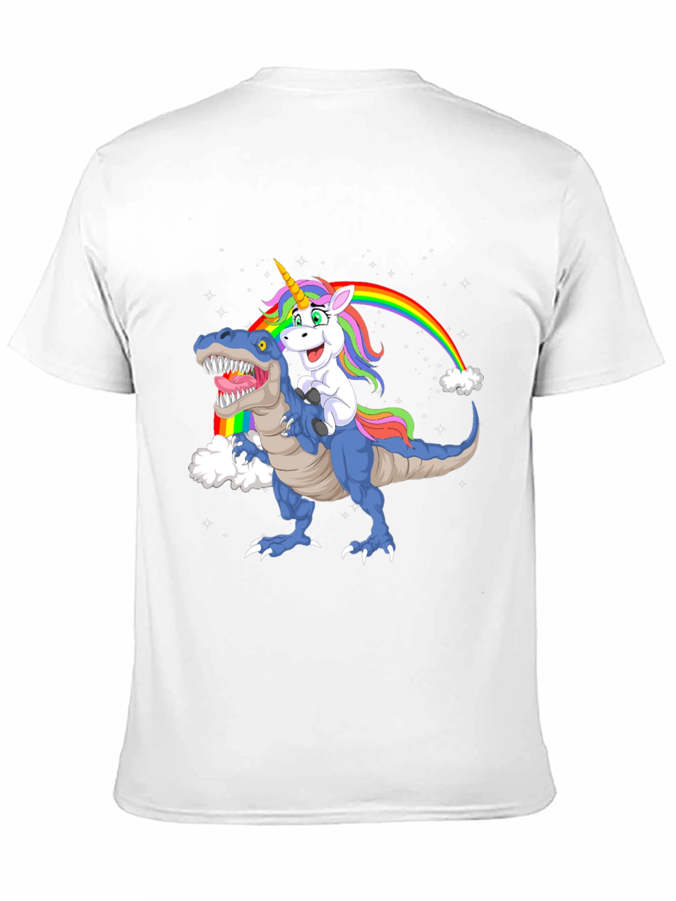 Unicorn Riding Dino Graphic Tee