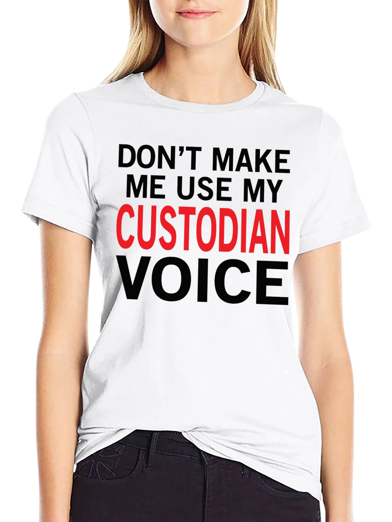 Custodian Voice Funny Graphic Tee