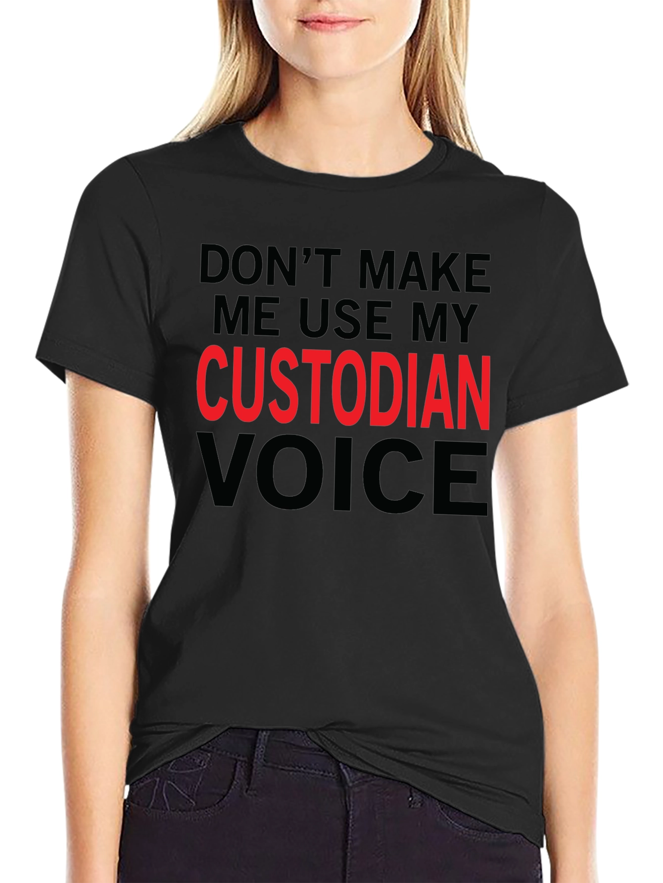 Custodian Voice Funny Graphic Tee